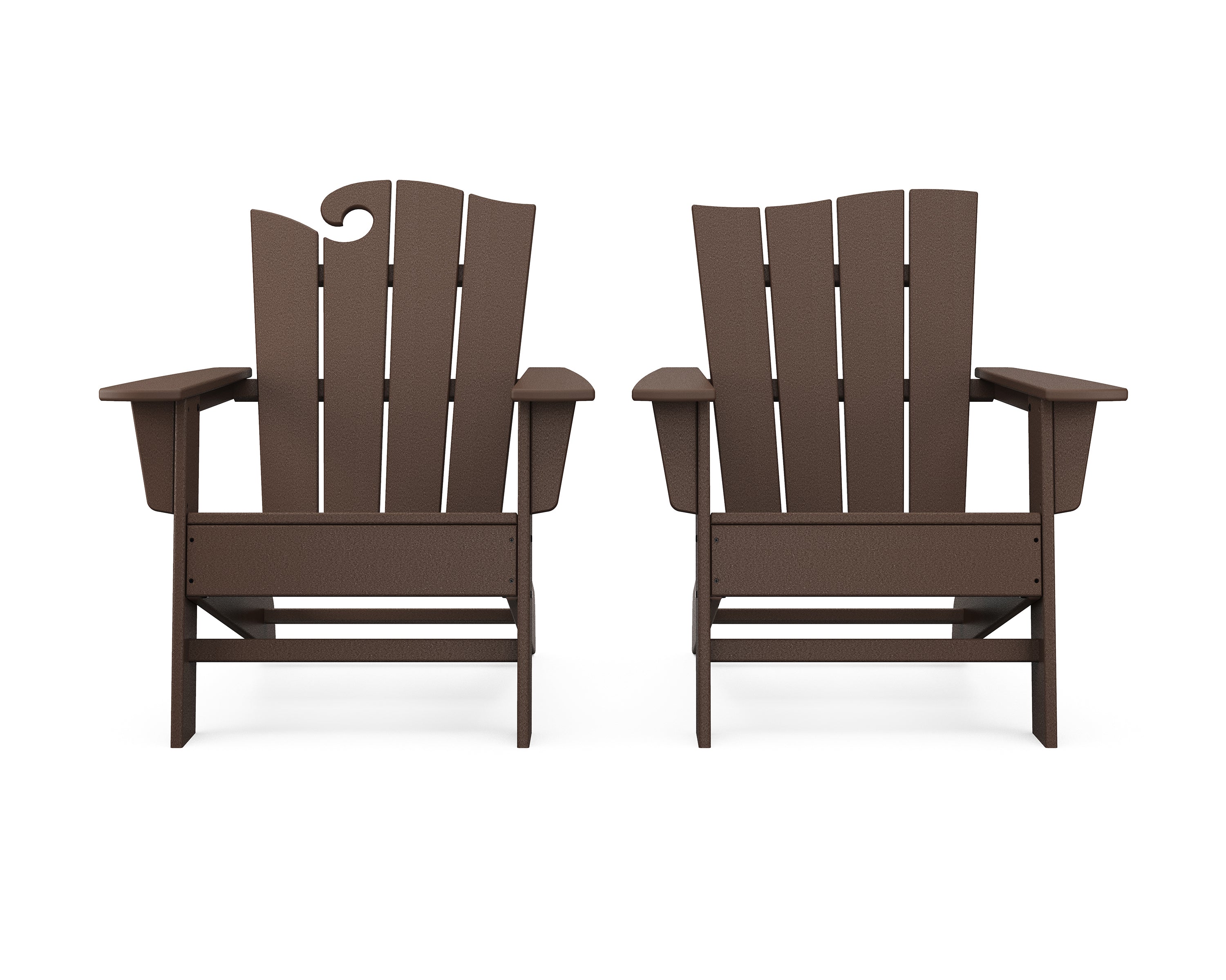 Wave 2-Piece Adirondack Set with The Wave Chair Left 3
