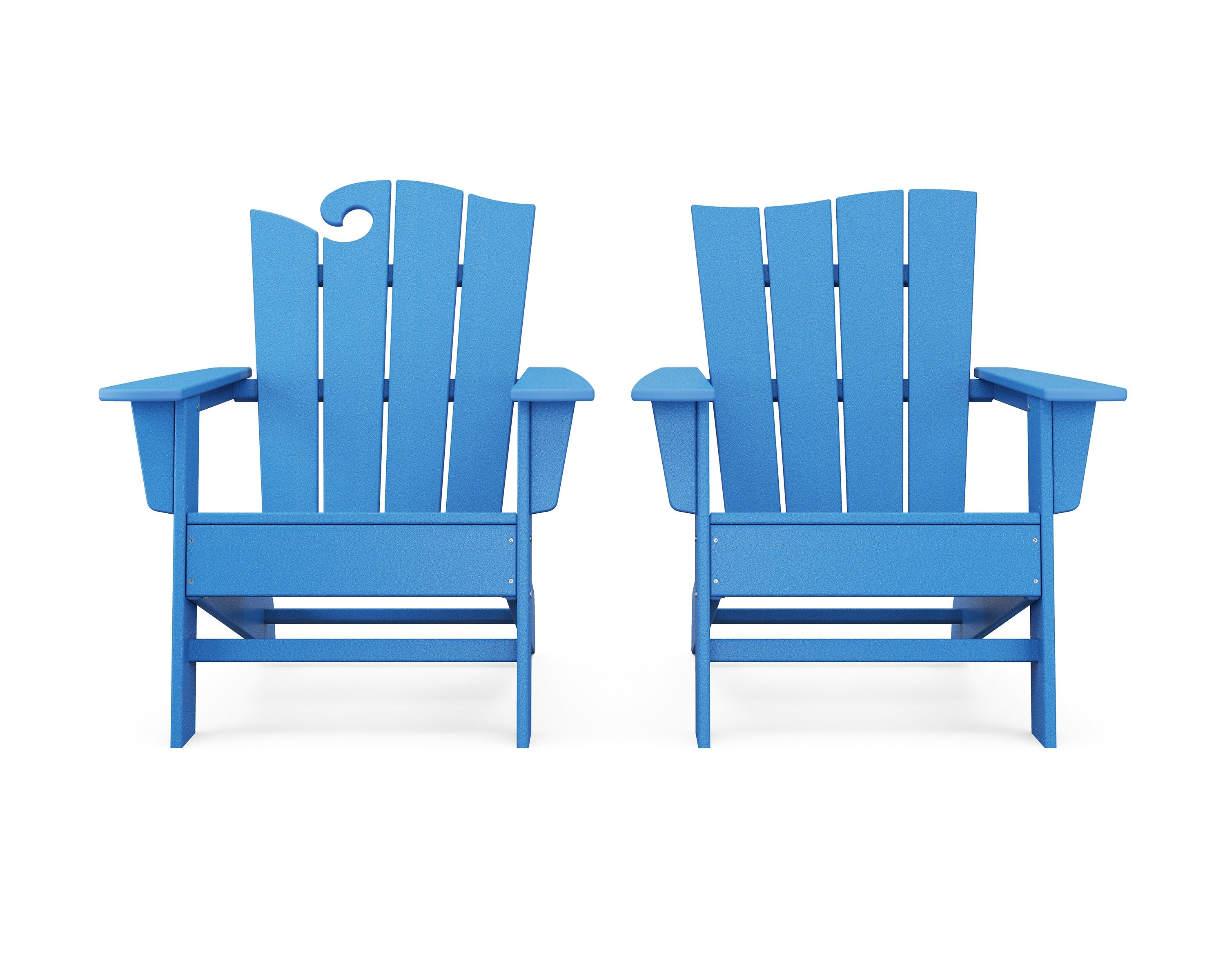 Wave 2-Piece Adirondack Set with The Wave Chair Left 11