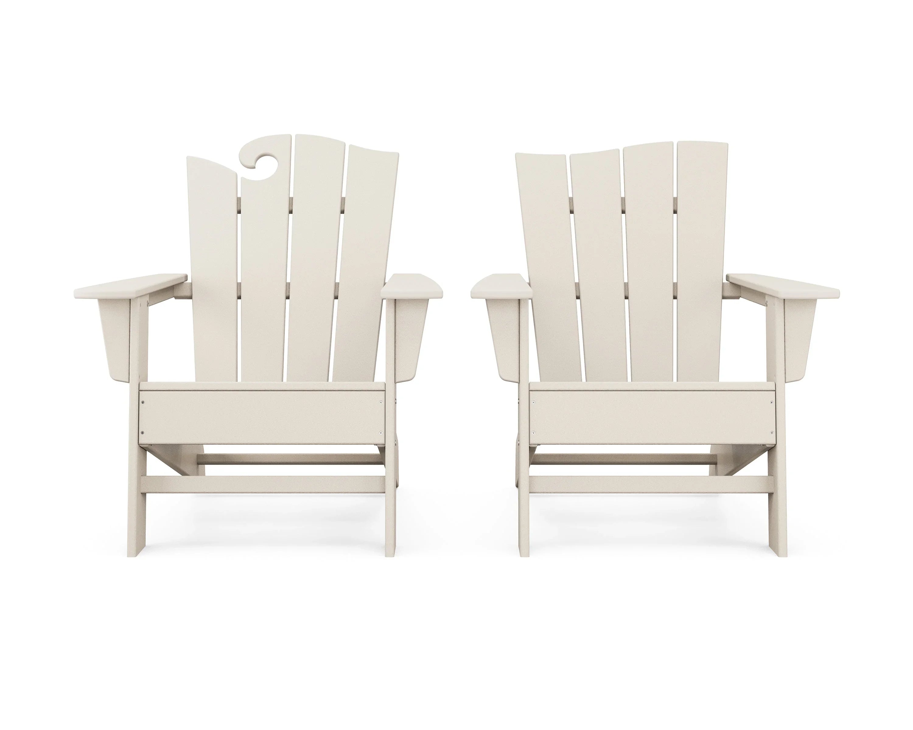 Wave 2-Piece Adirondack Set with The Wave Chair Left 5