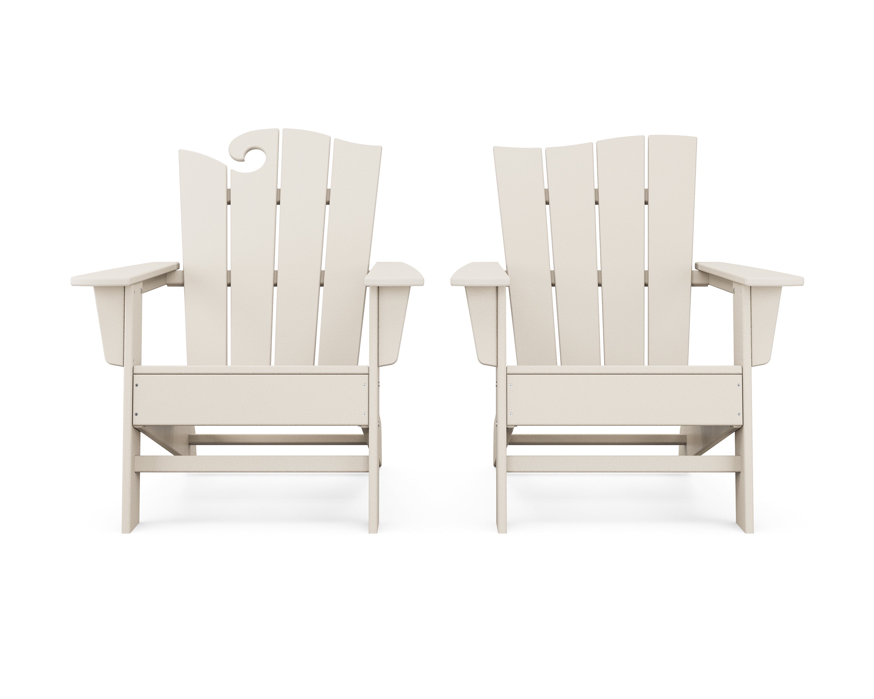 Wave 2-Piece Adirondack Set with The Wave Chair Left 5