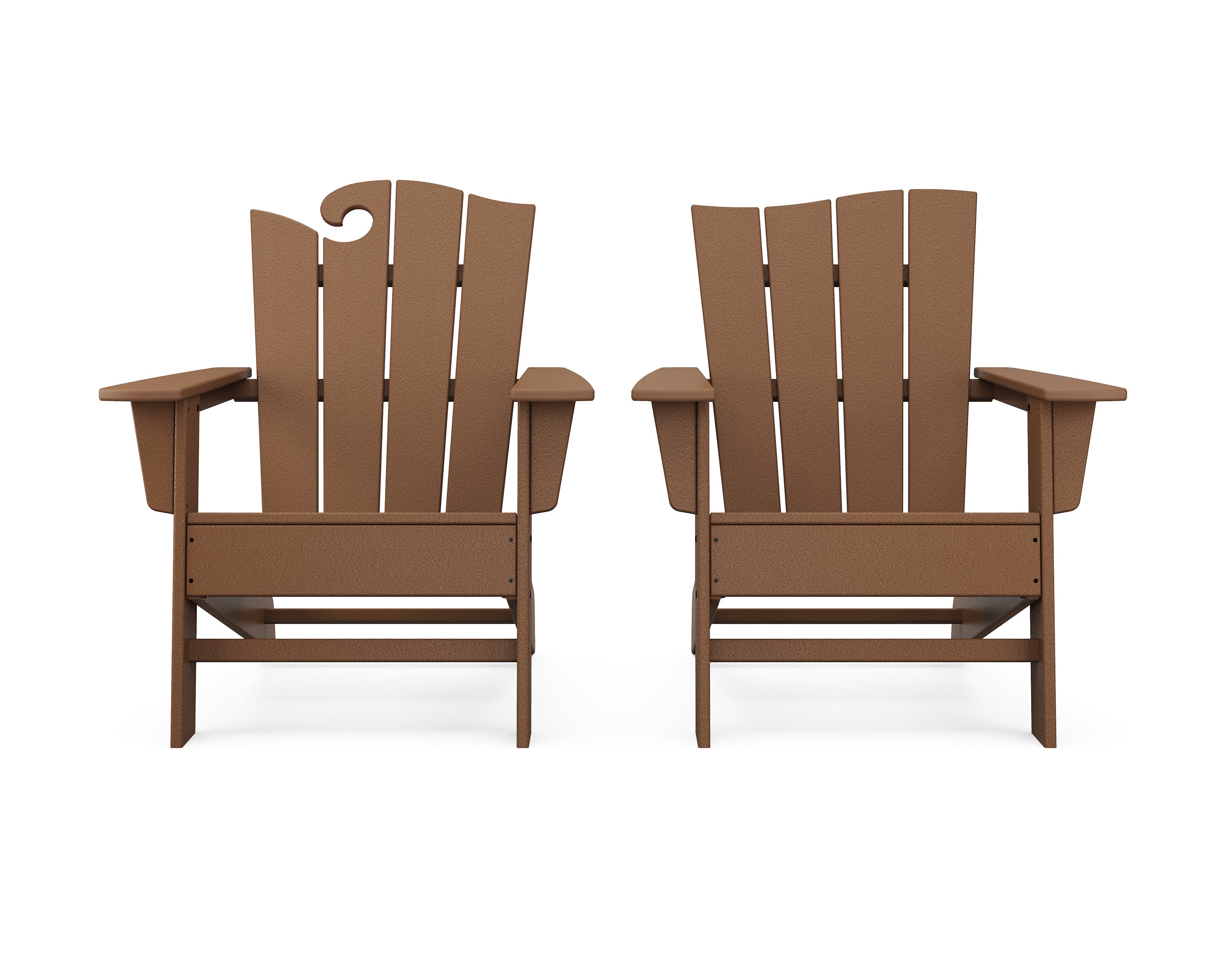 Wave 2-Piece Adirondack Set with The Wave Chair Left 4