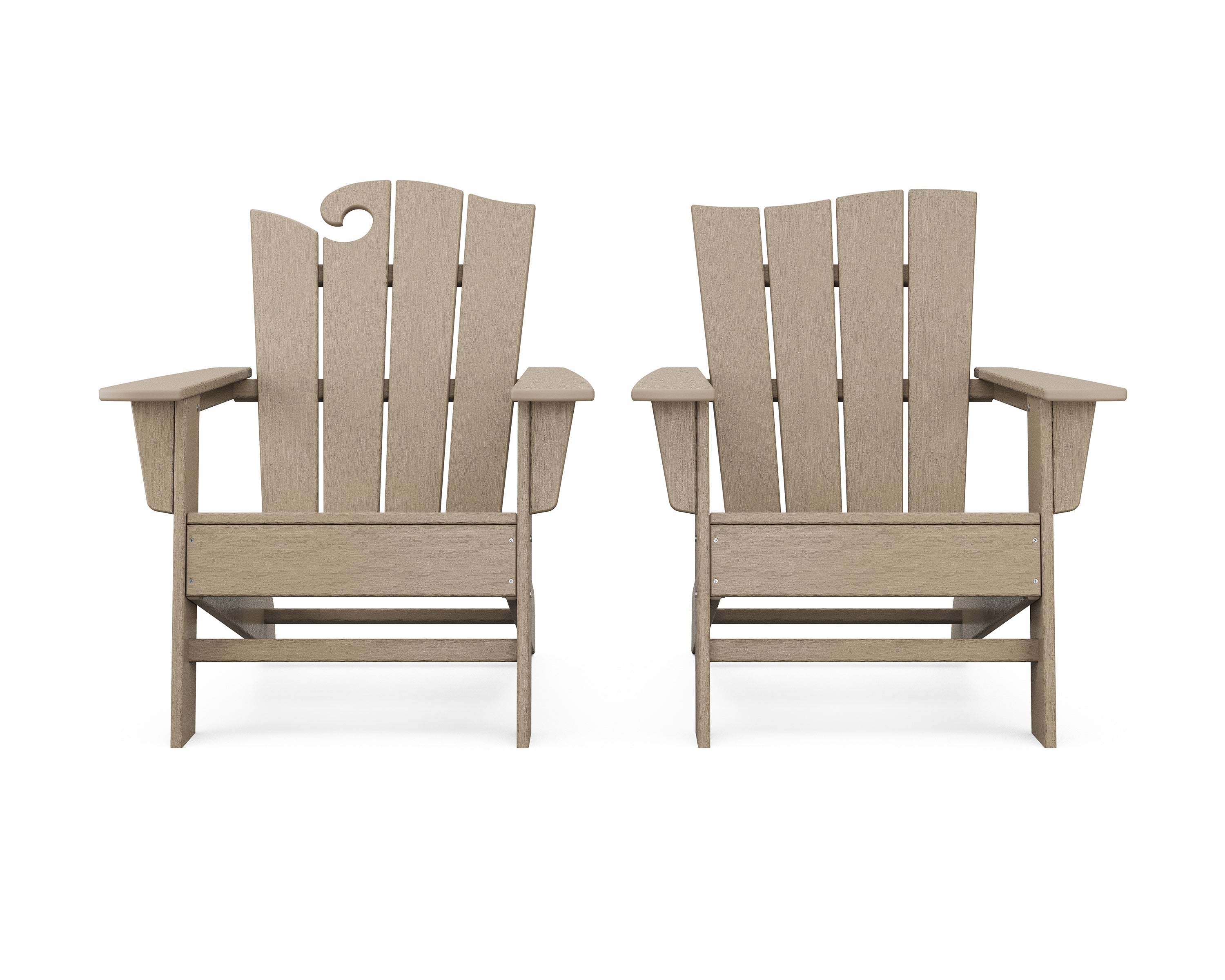 Wave 2-Piece Adirondack Set with The Wave Chair Left 15