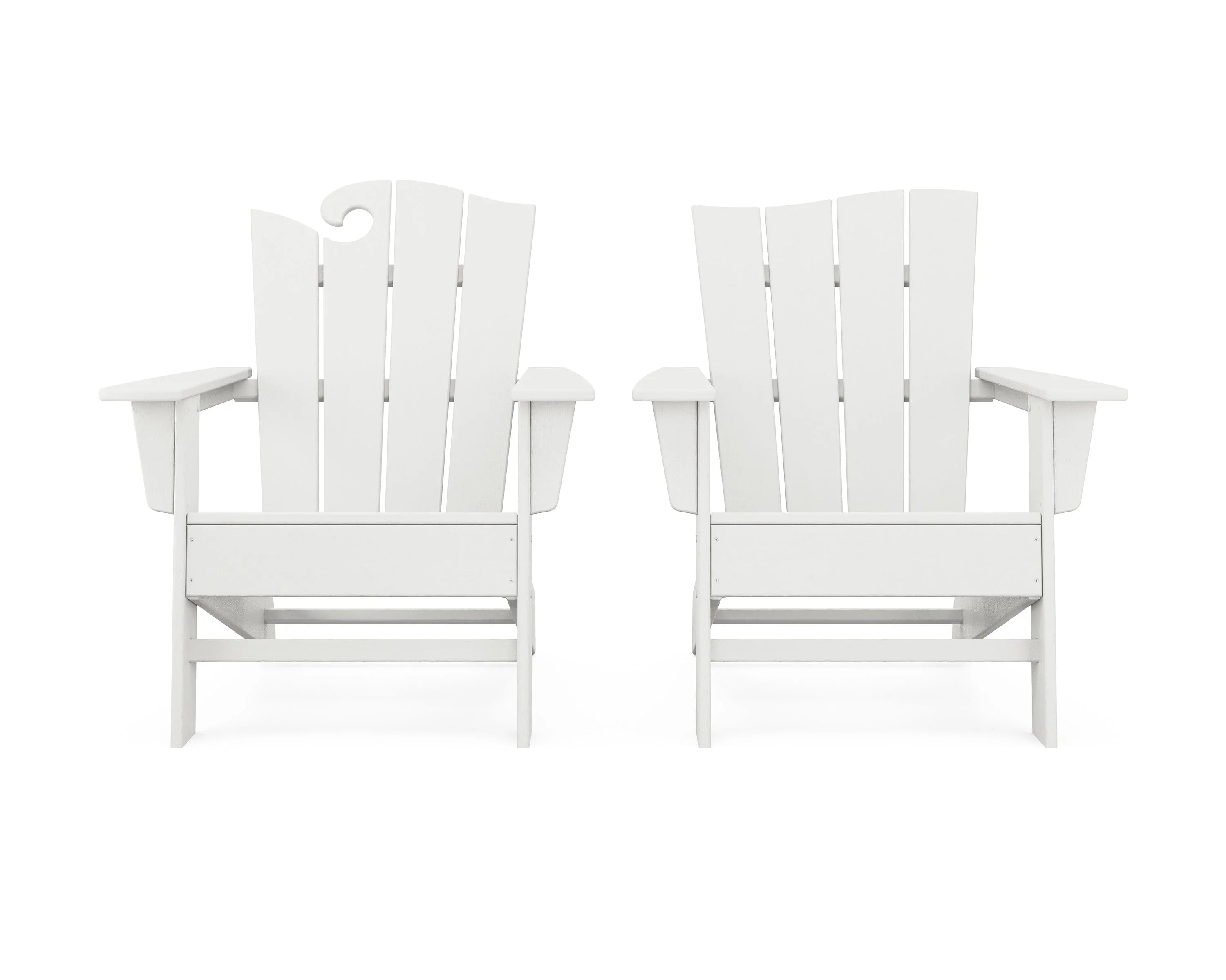 Wave 2-Piece Adirondack Set with The Wave Chair Left 16