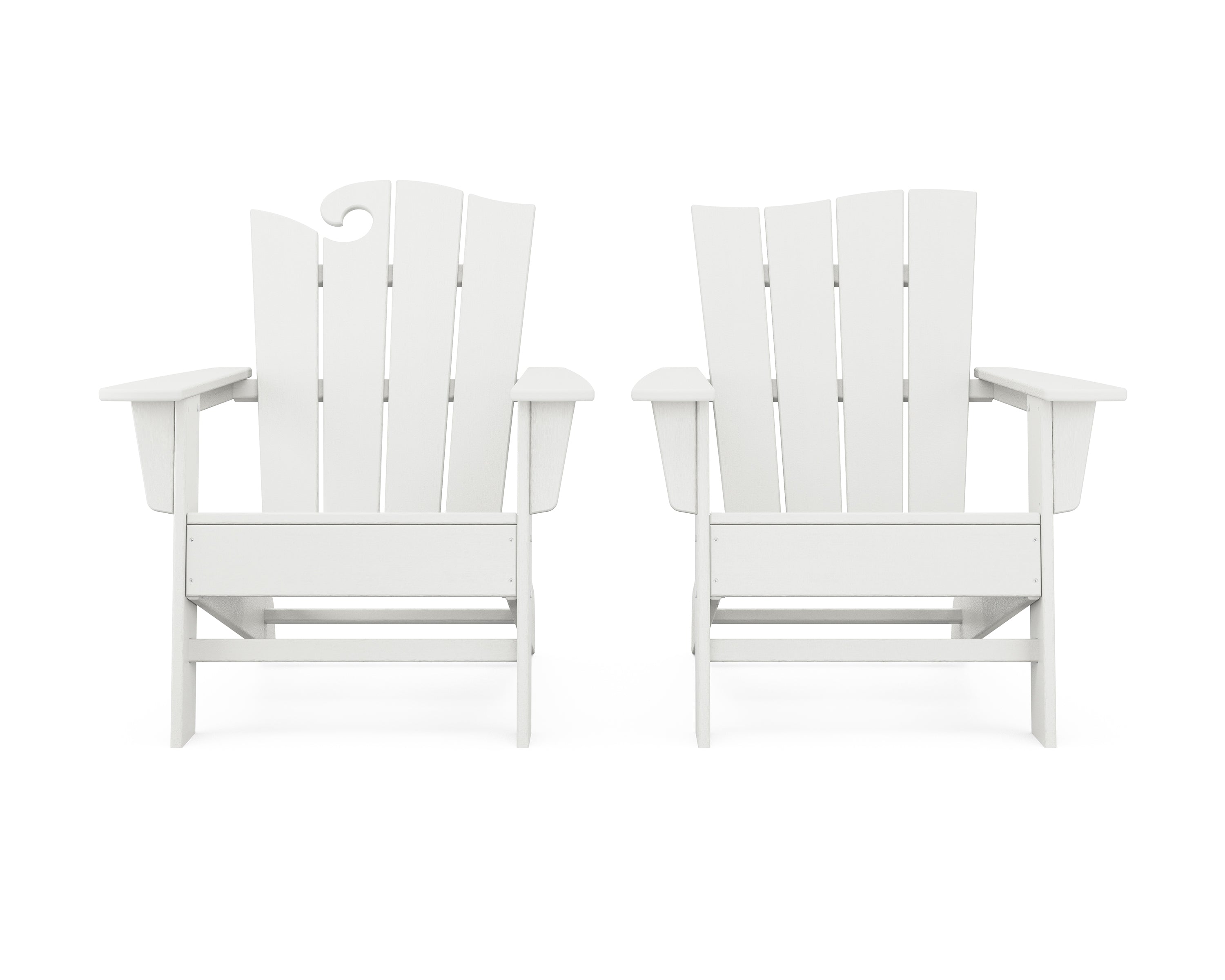 Wave 2-Piece Adirondack Set with The Wave Chair Left 16