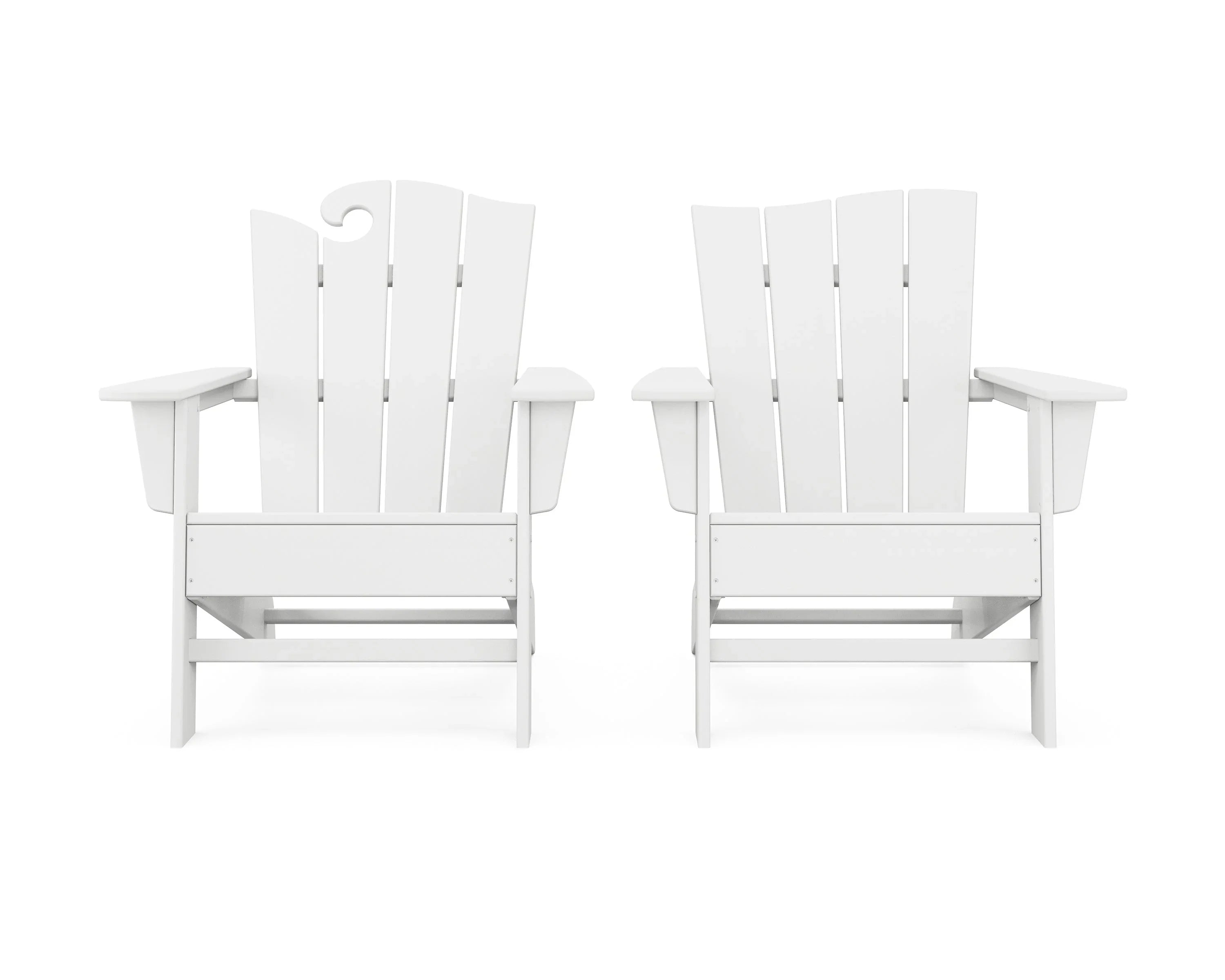 Wave 2-Piece Adirondack Set with The Wave Chair Left 6
