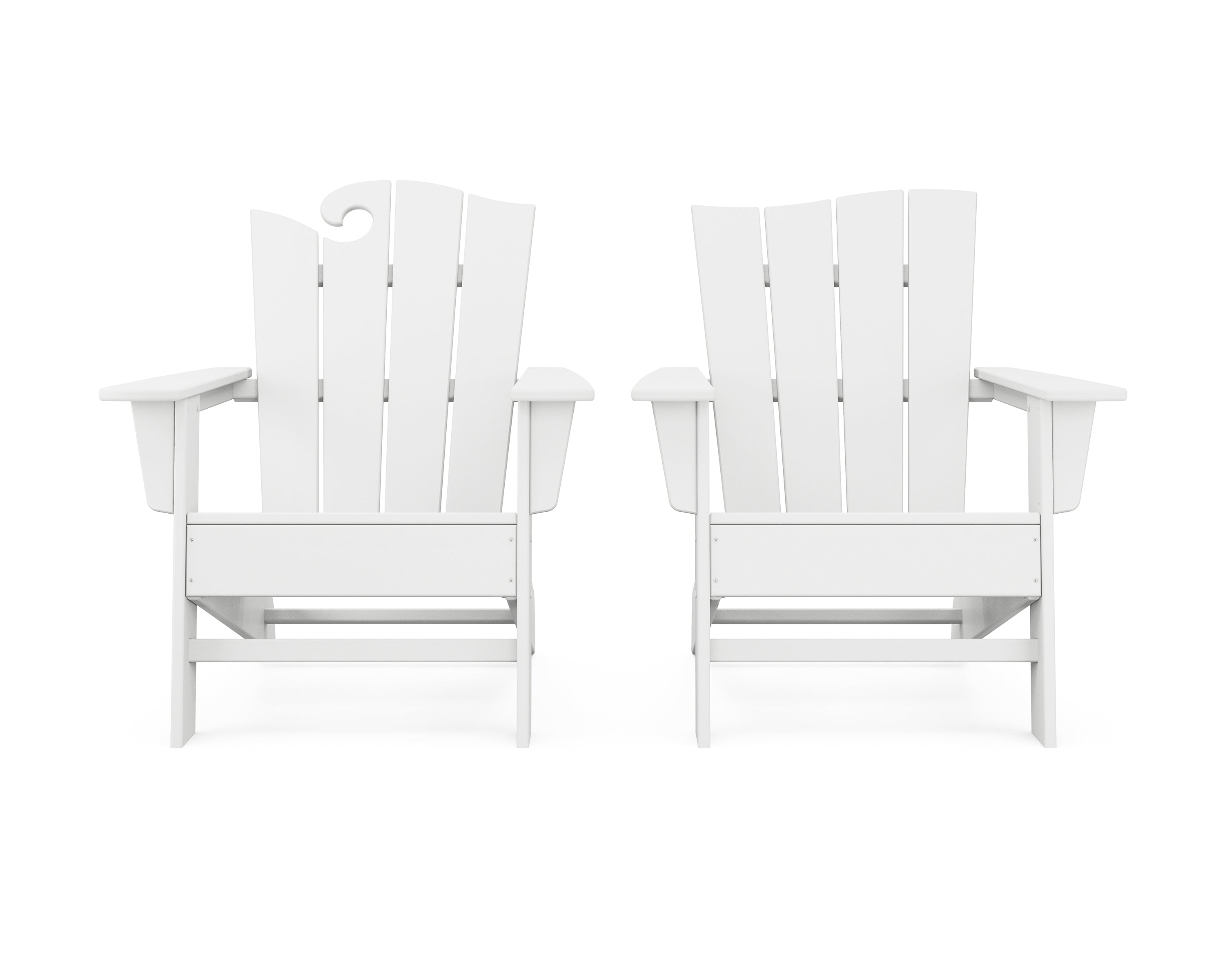 Wave 2-Piece Adirondack Set with The Wave Chair Left 6