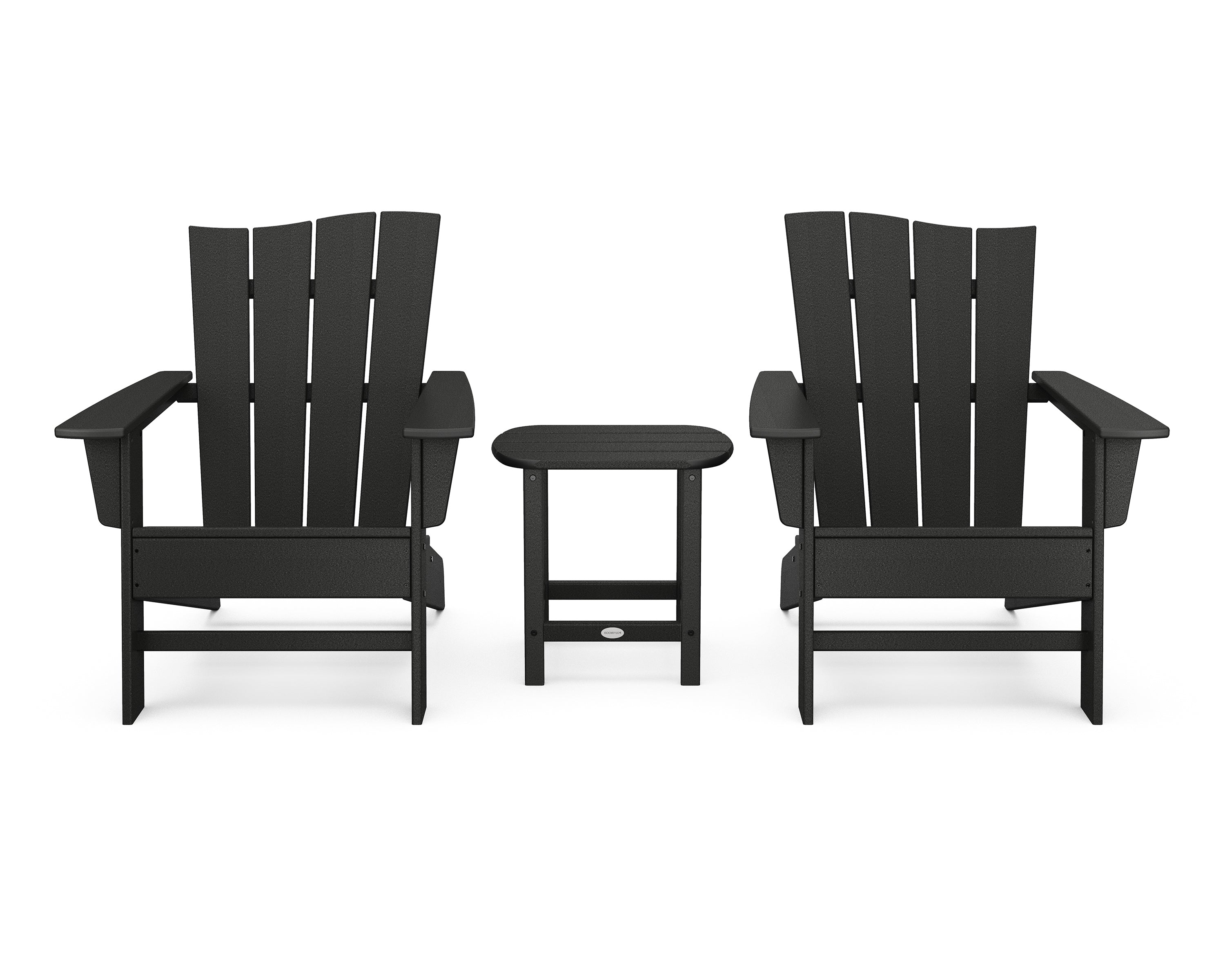 Wave 3-Piece Adirondack Chair Set