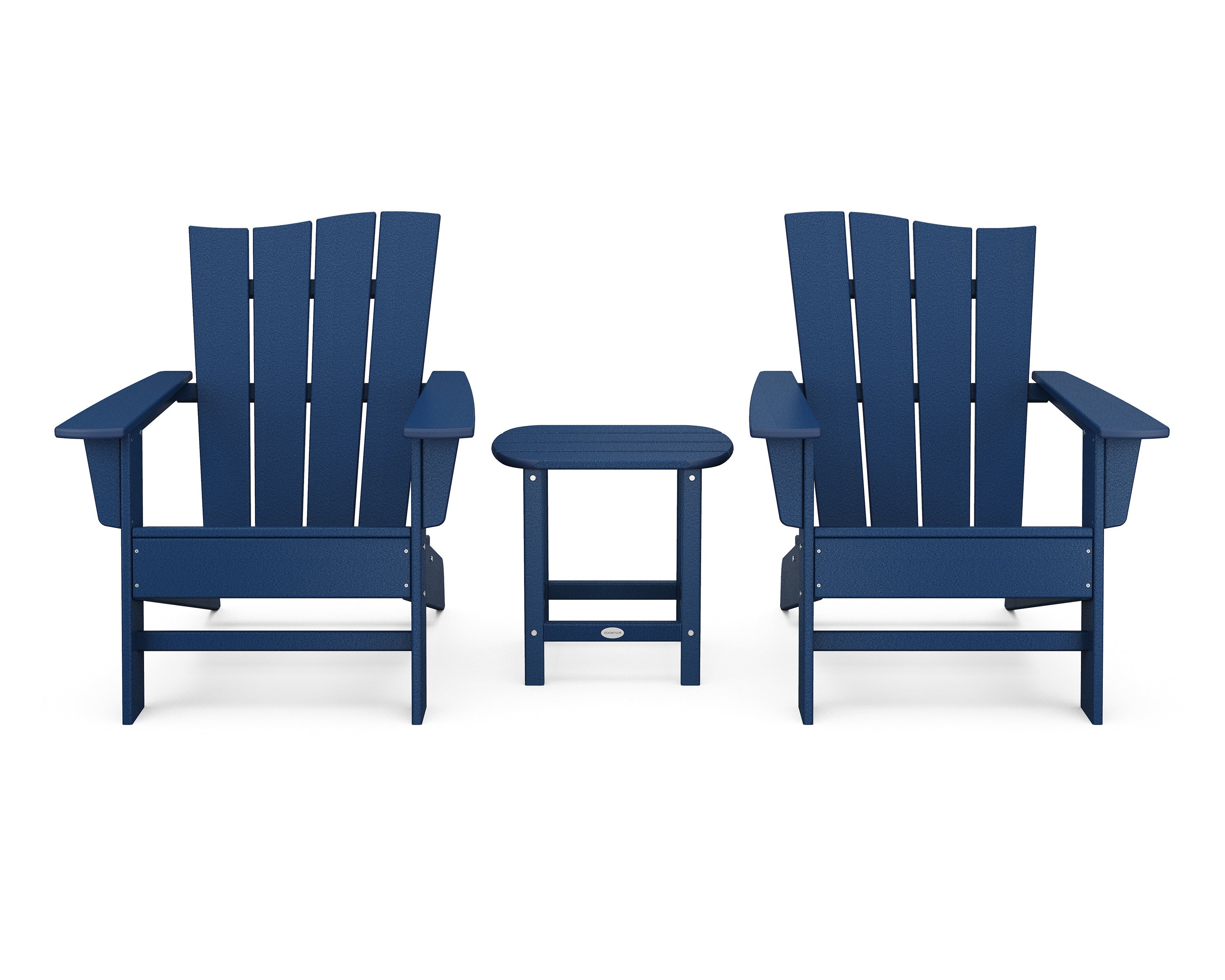 Wave 3-Piece Adirondack Chair Set 10