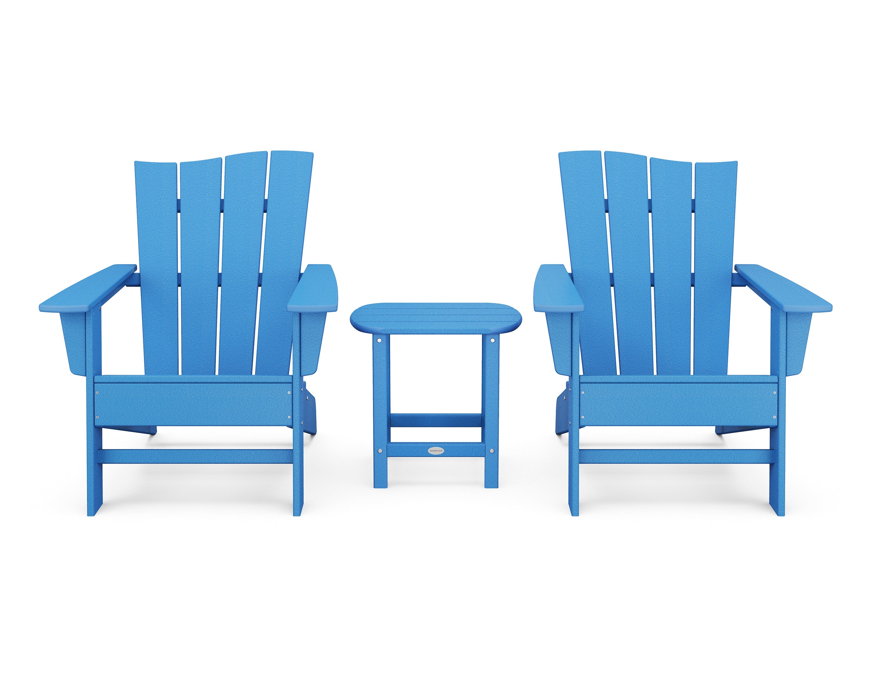 Wave 3-Piece Adirondack Chair Set 11