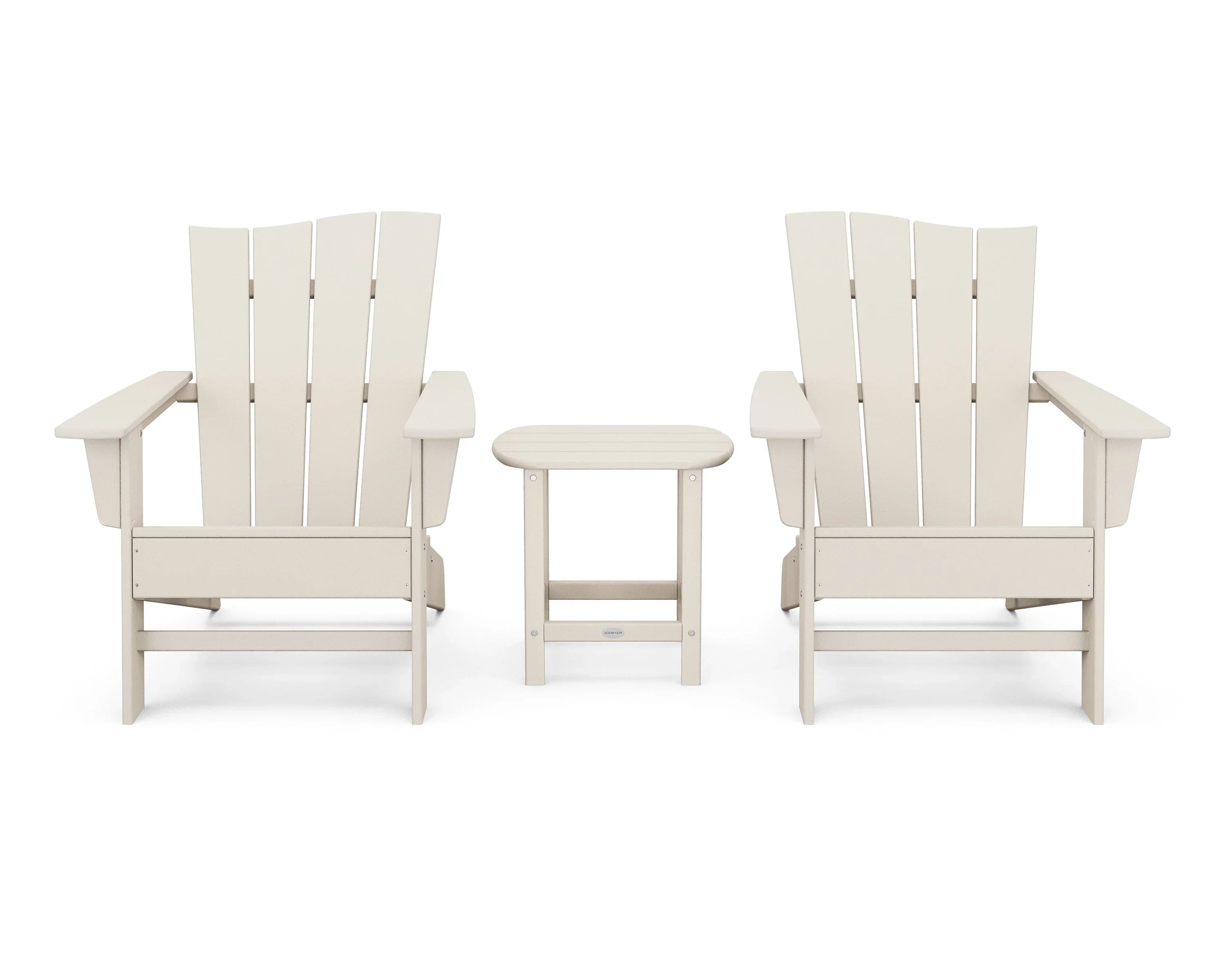 Wave 3-Piece Adirondack Chair Set 5