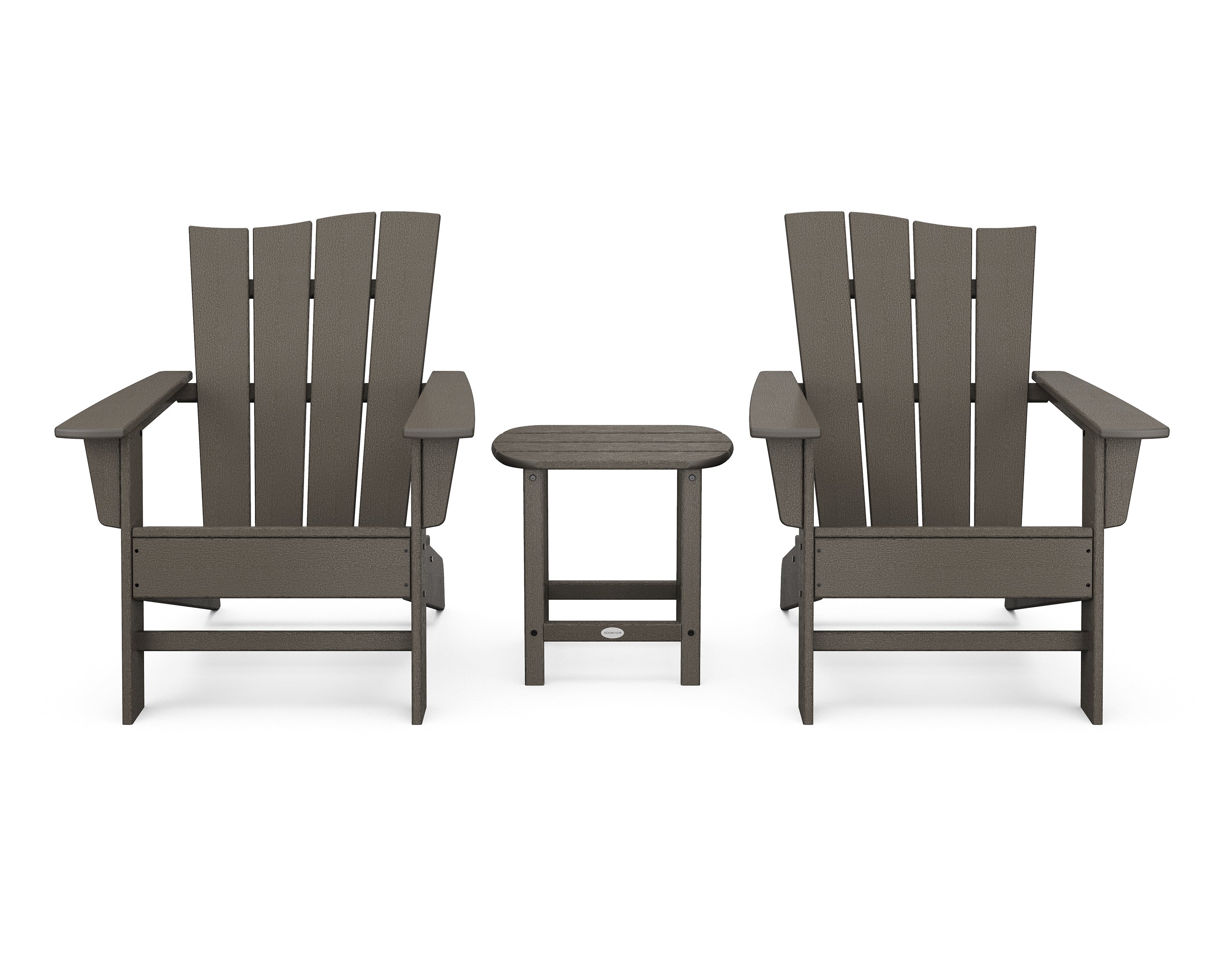 Wave 3-Piece Adirondack Chair Set 14