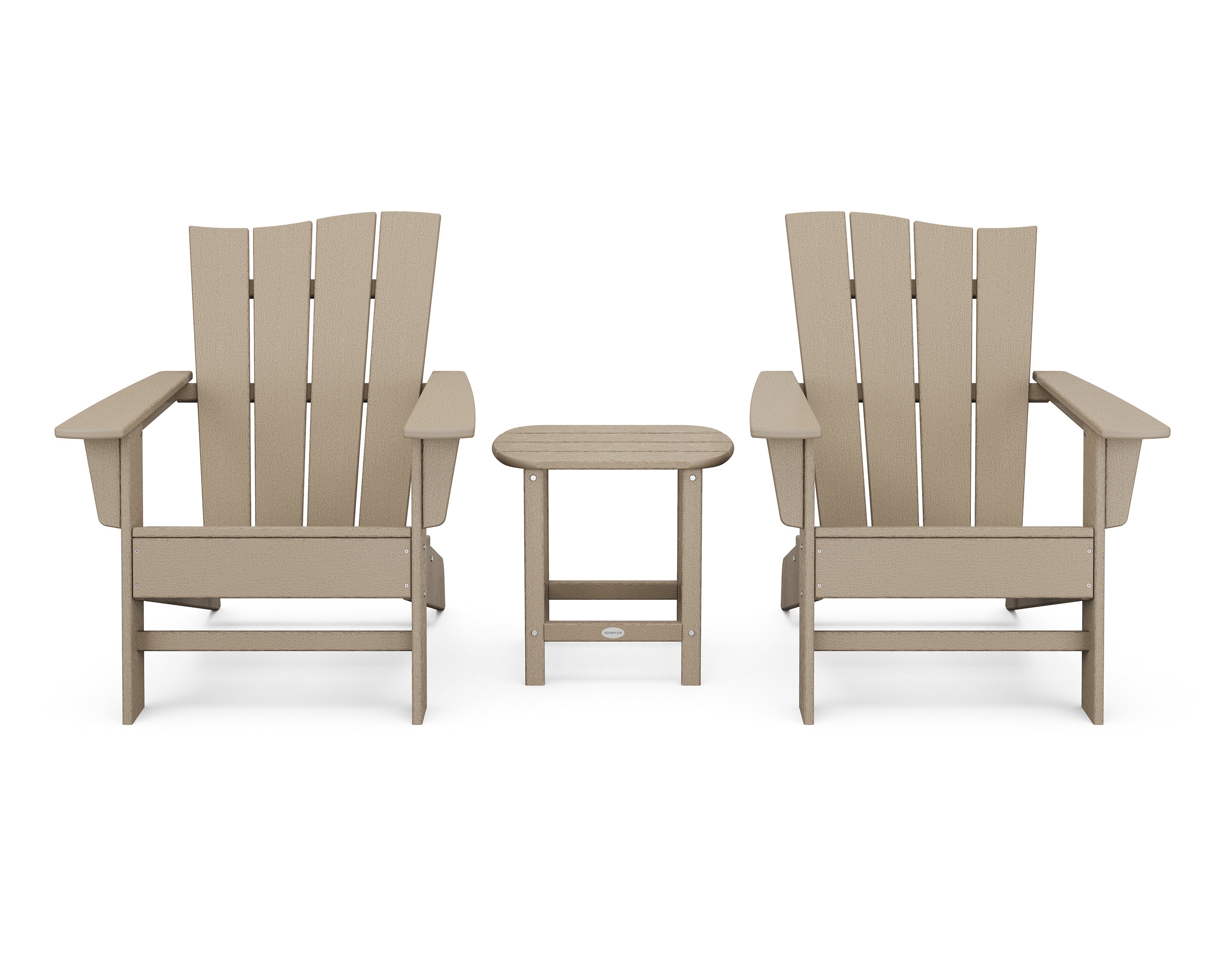Wave 3-Piece Adirondack Chair Set 15