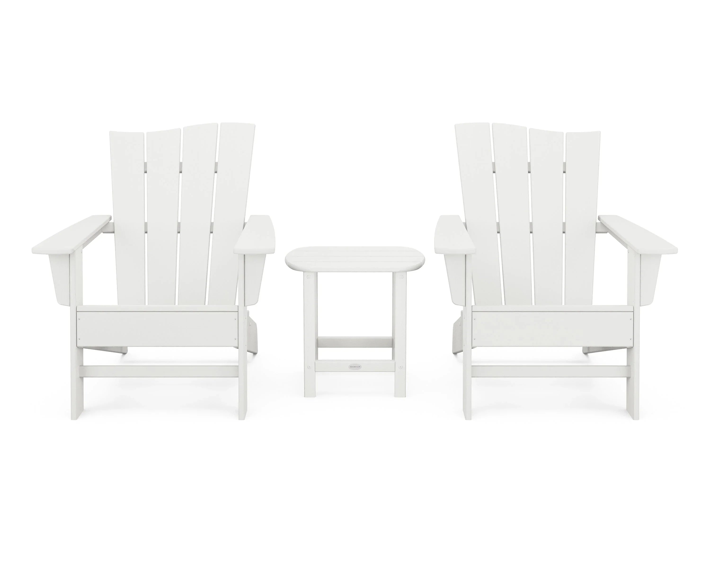 Wave 3-Piece Adirondack Chair Set 16