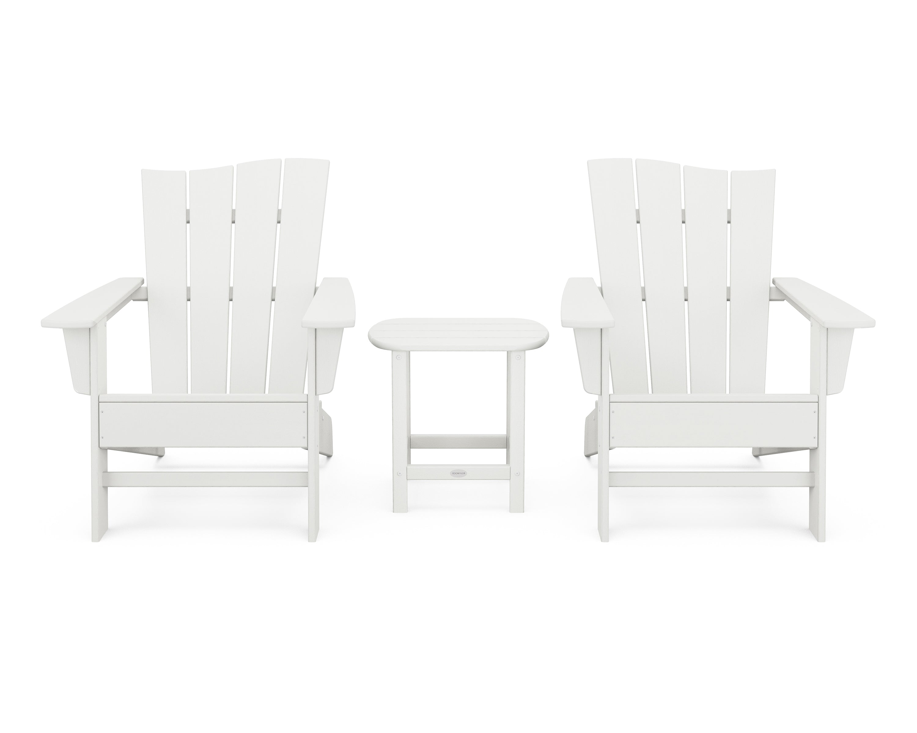 Wave 3-Piece Adirondack Chair Set 16