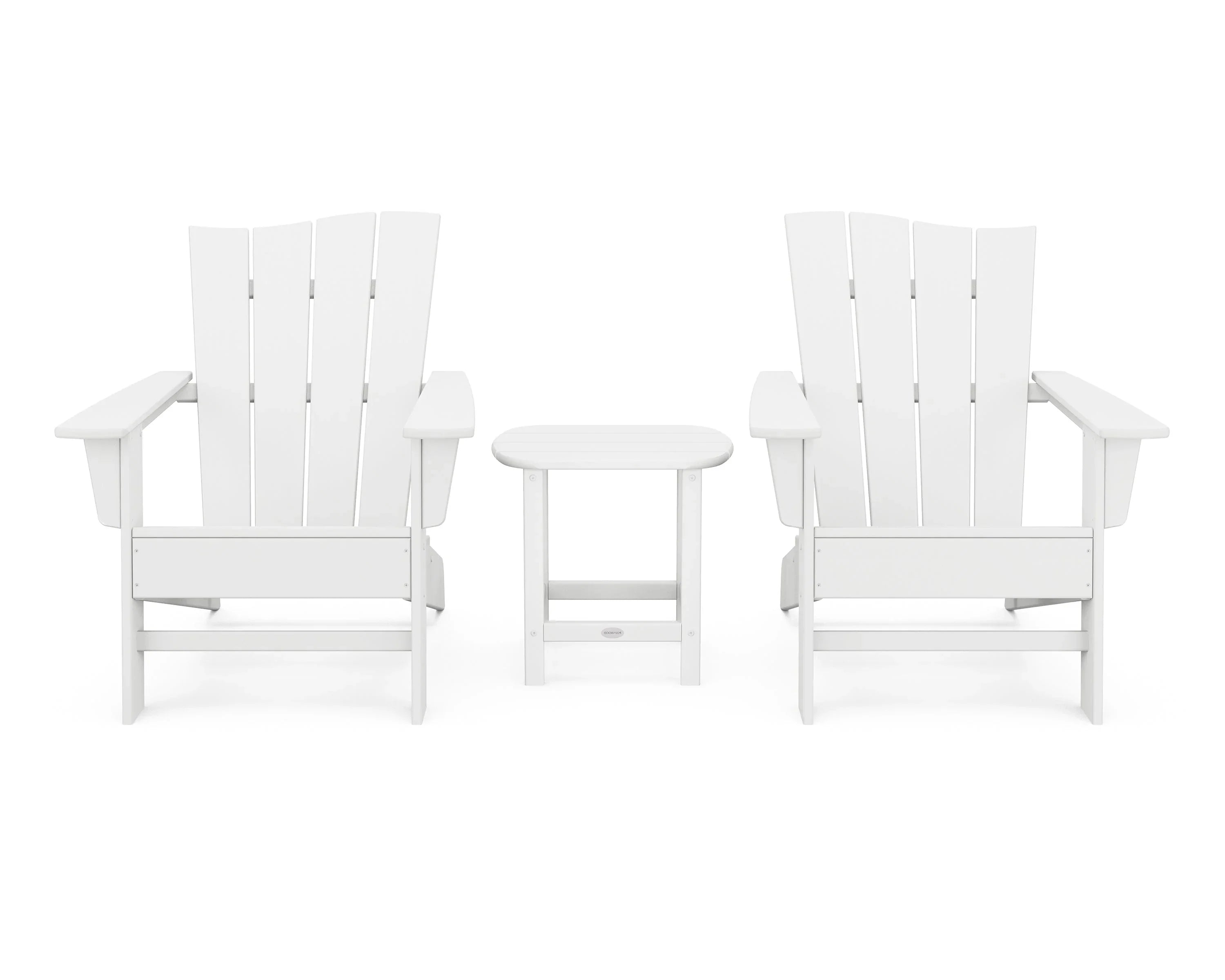 Wave 3-Piece Adirondack Chair Set 6