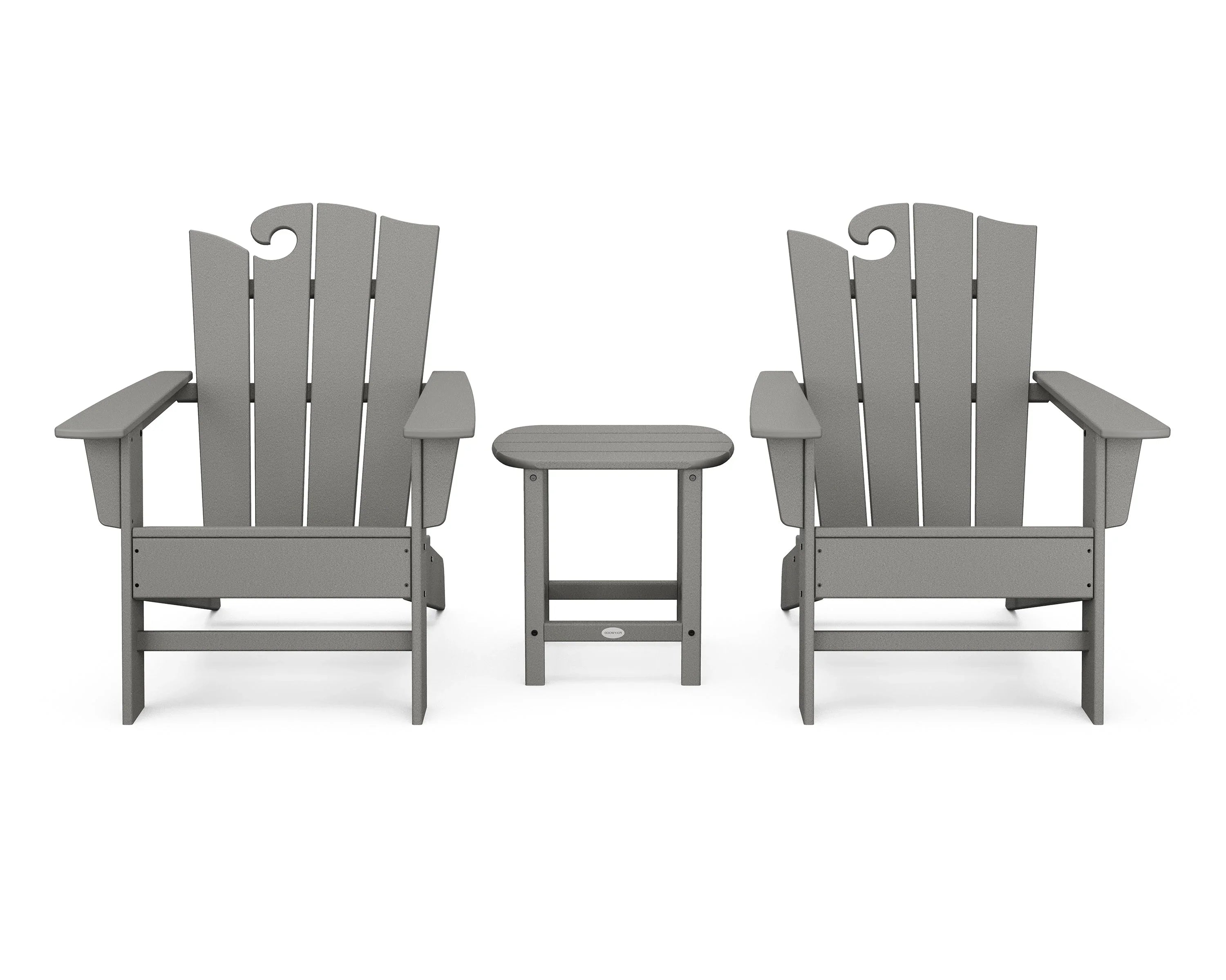 Wave 3-Piece Adirondack Set with The Ocean Chair 1
