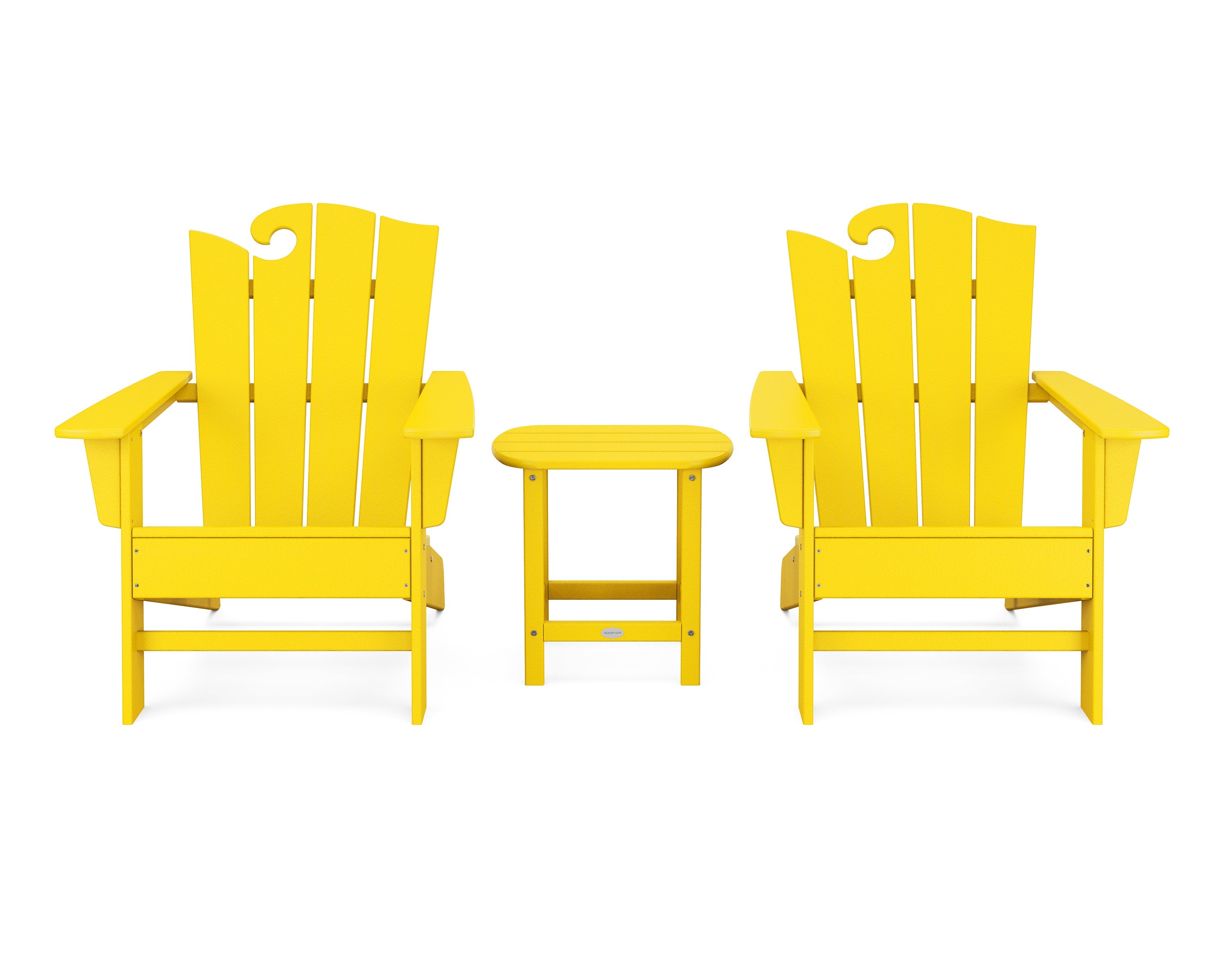 Wave 3-Piece Adirondack Set with The Ocean Chair 8