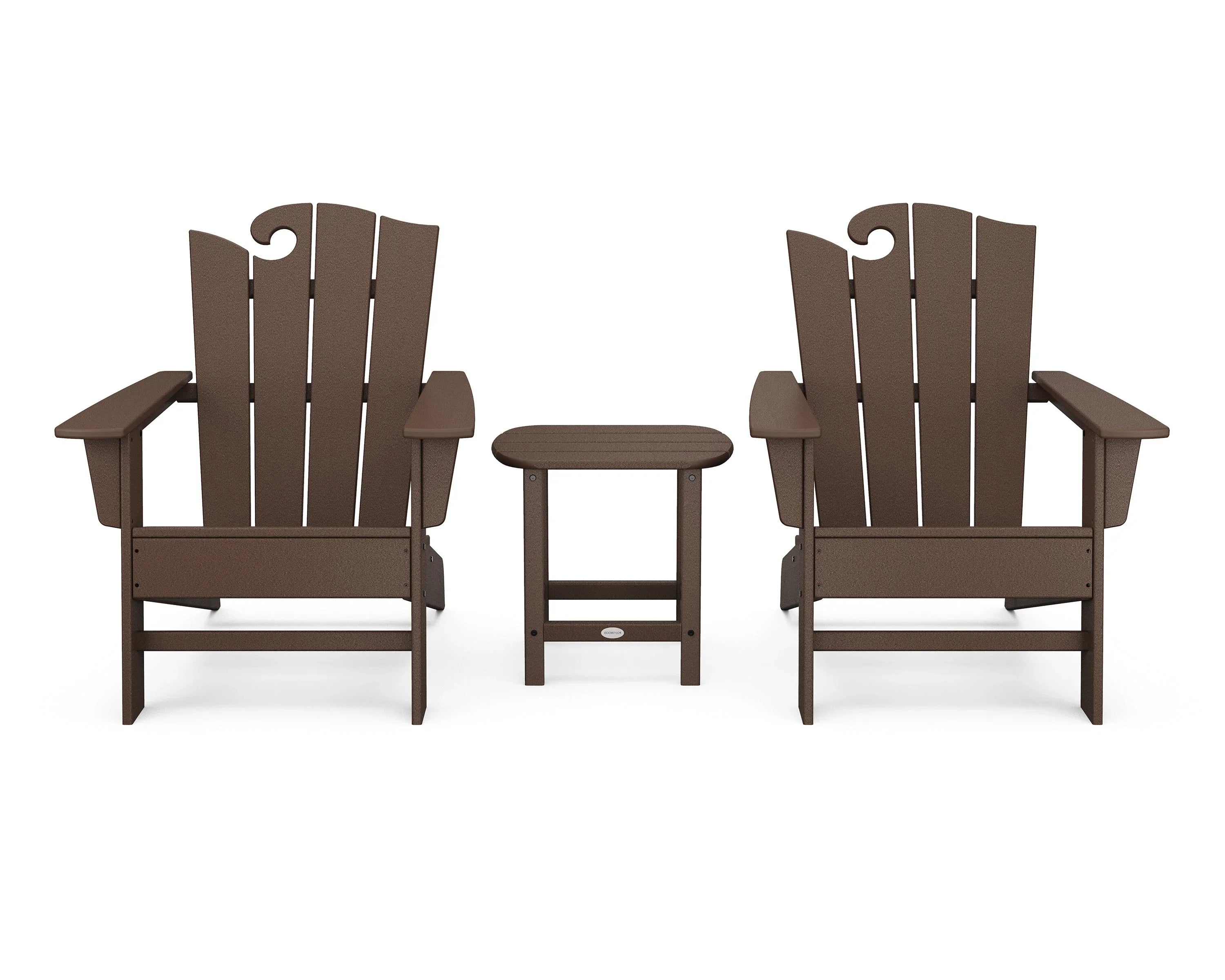 Wave 3-Piece Adirondack Set with The Ocean Chair 3