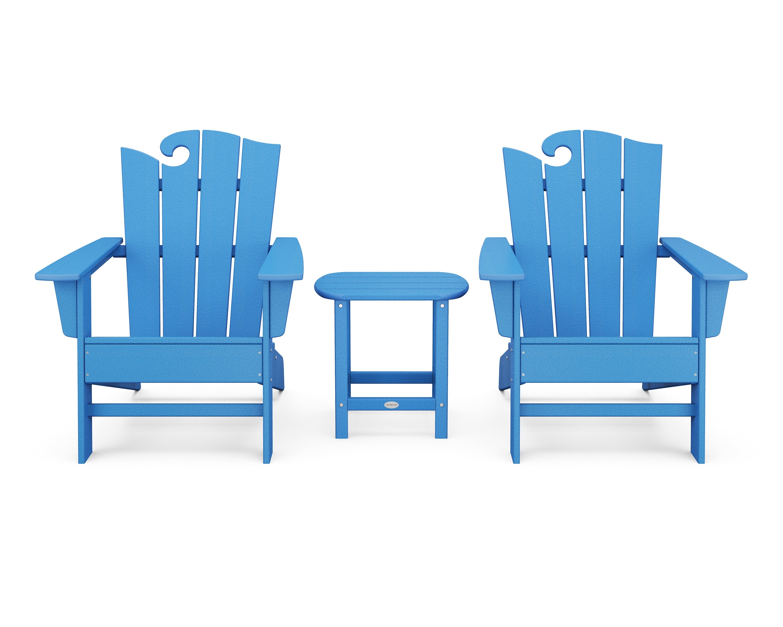 Wave 3-Piece Adirondack Set with The Ocean Chair 11