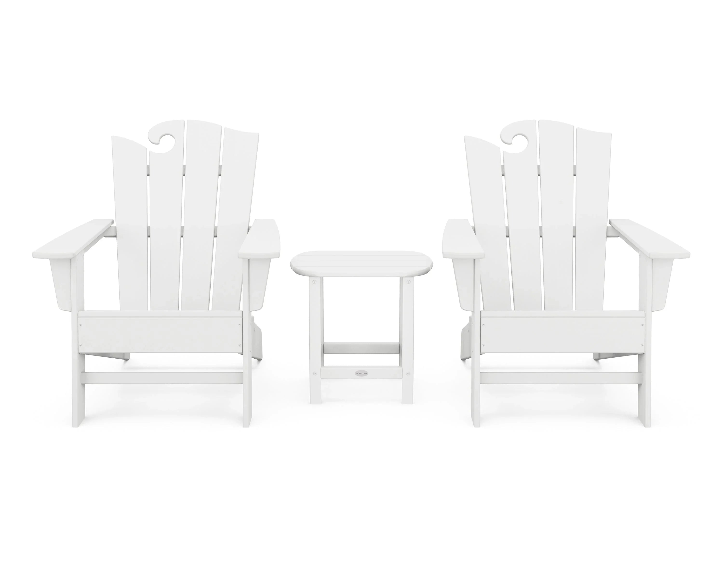 Wave 3-Piece Adirondack Set with The Ocean Chair 6