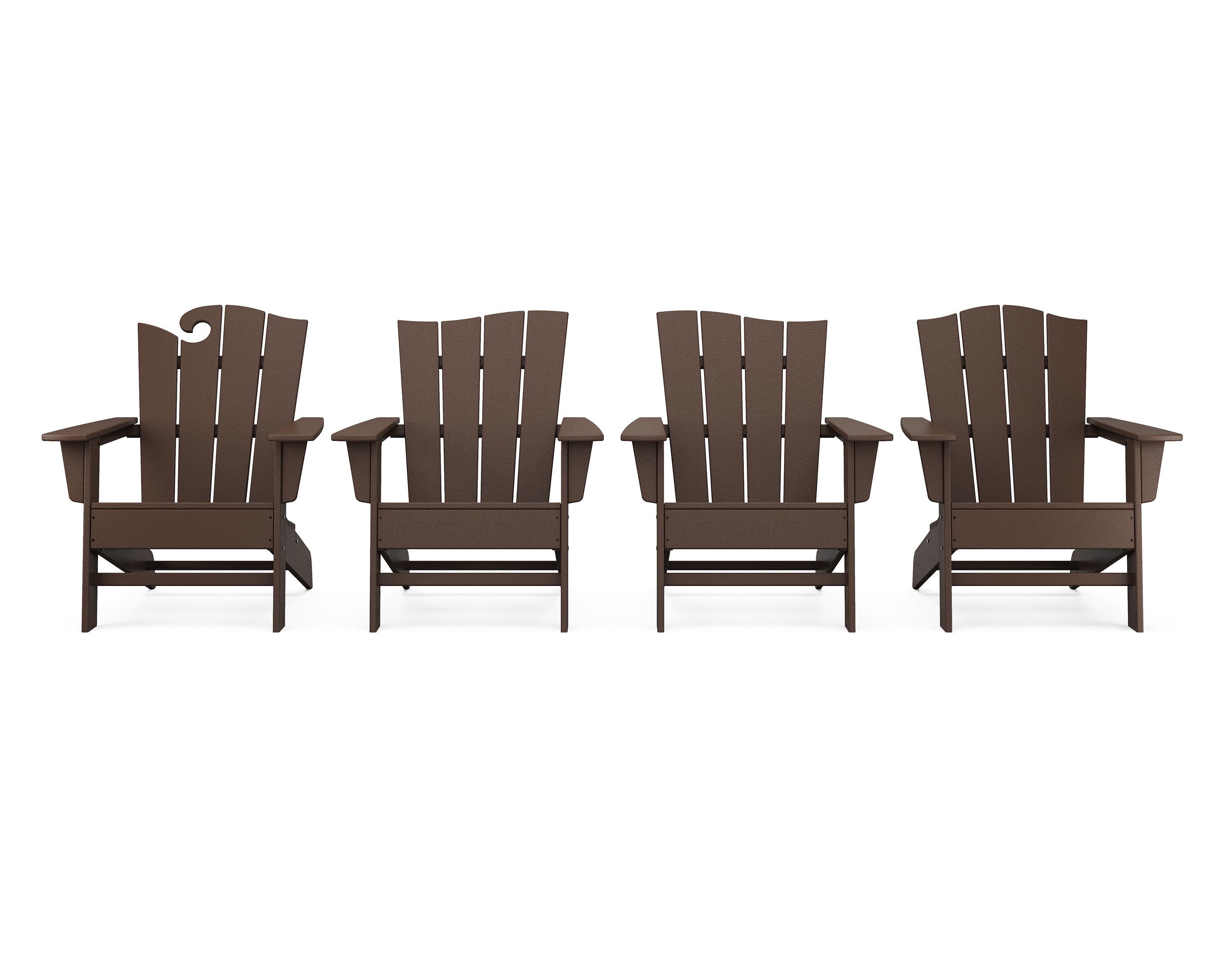 Wave 4-Piece Adirondack Chair Set 3