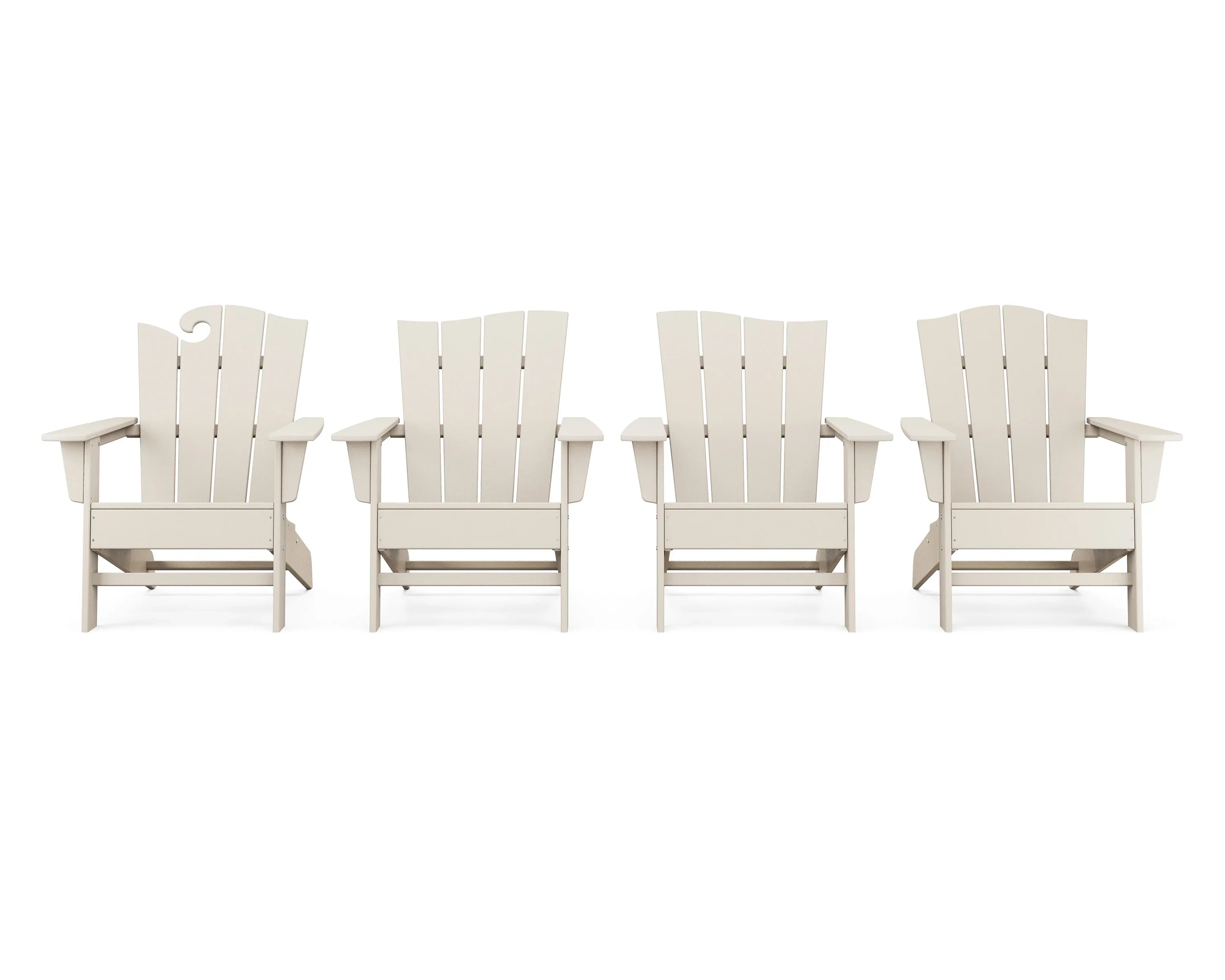 Wave 4-Piece Adirondack Chair Set 5