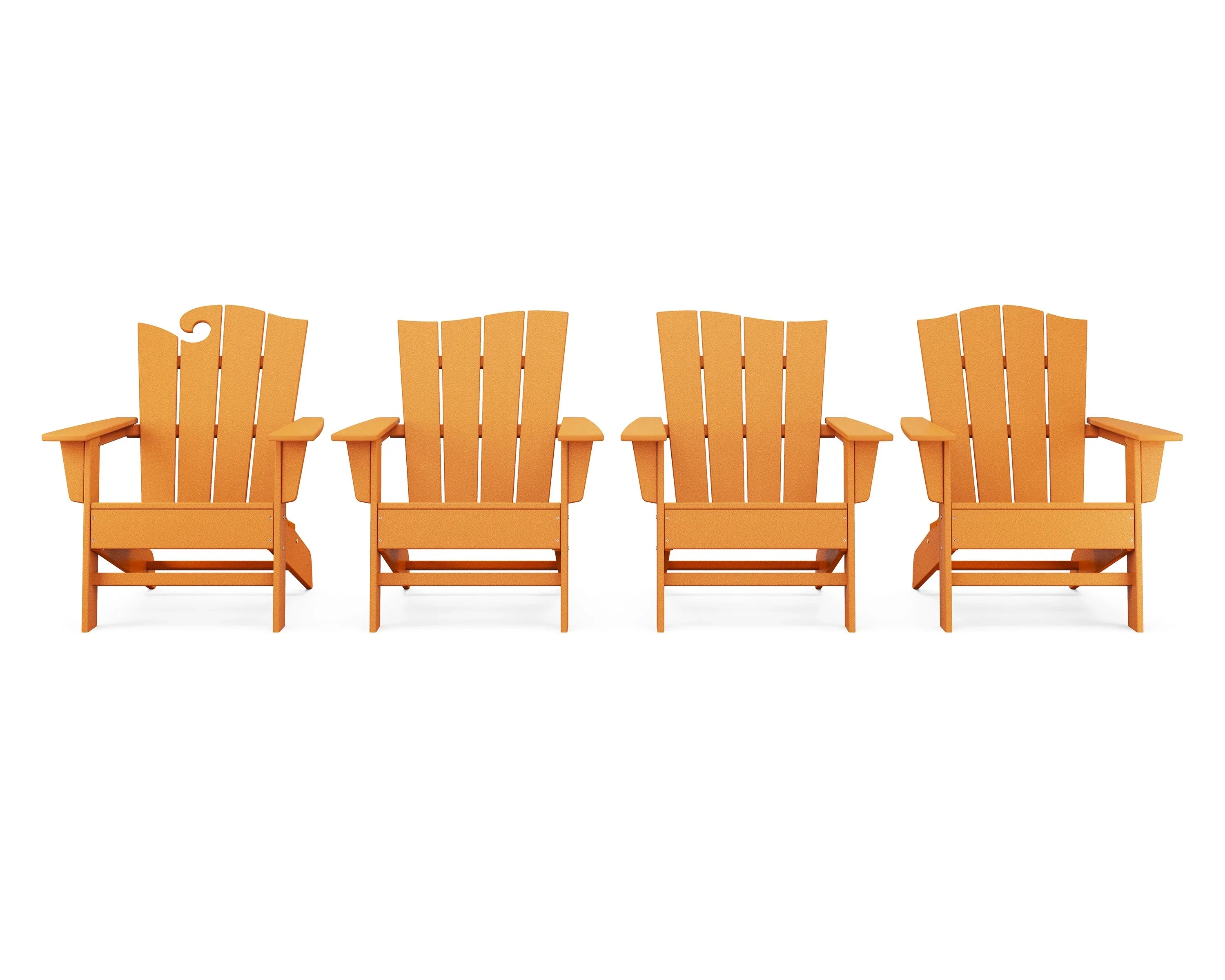 Wave 4-Piece Adirondack Chair Set 13