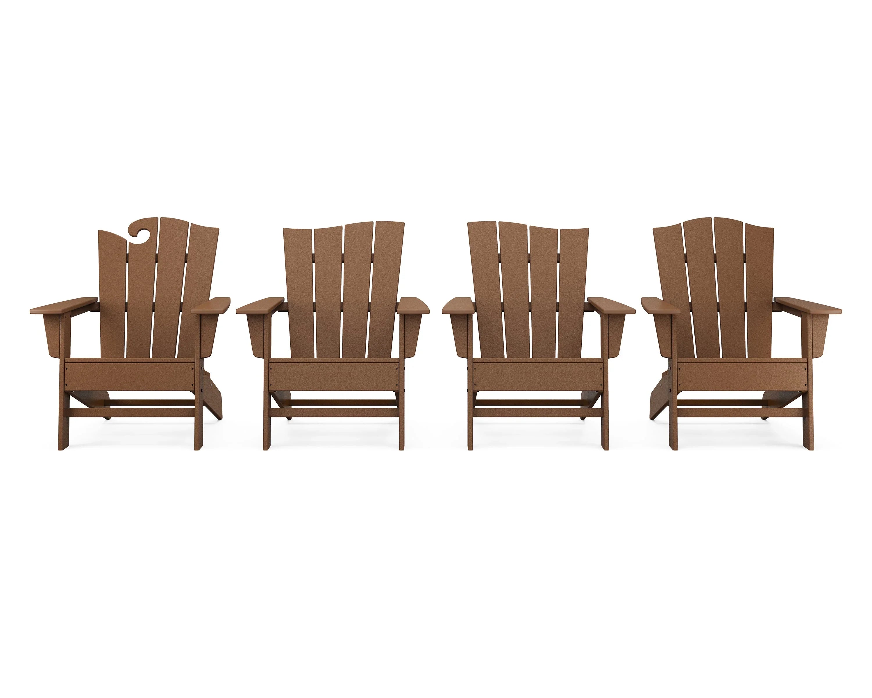 Wave 4-Piece Adirondack Chair Set 4