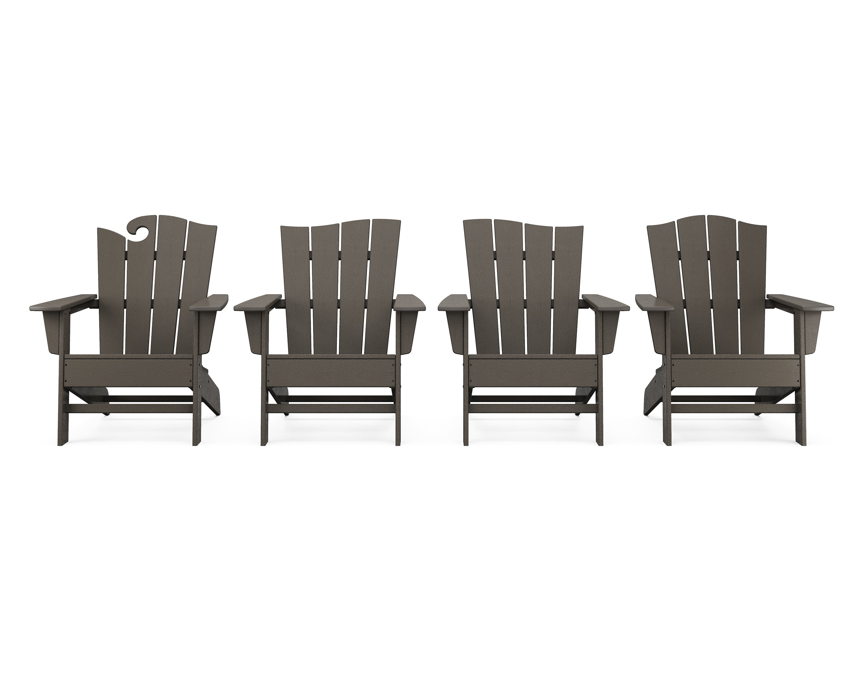Wave 4-Piece Adirondack Chair Set 14