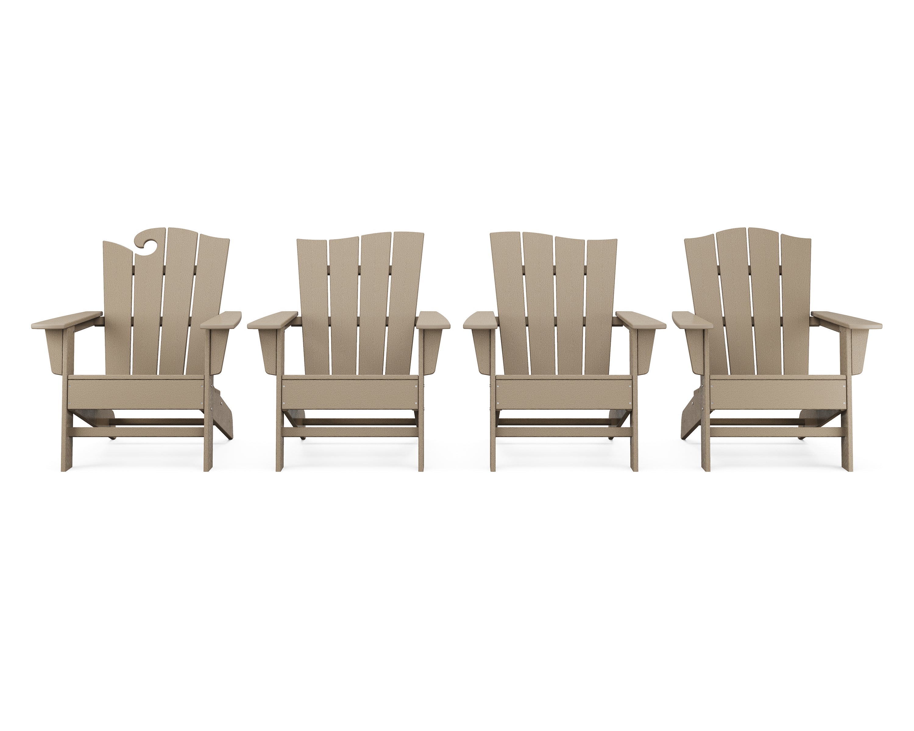 Wave 4-Piece Adirondack Chair Set 15
