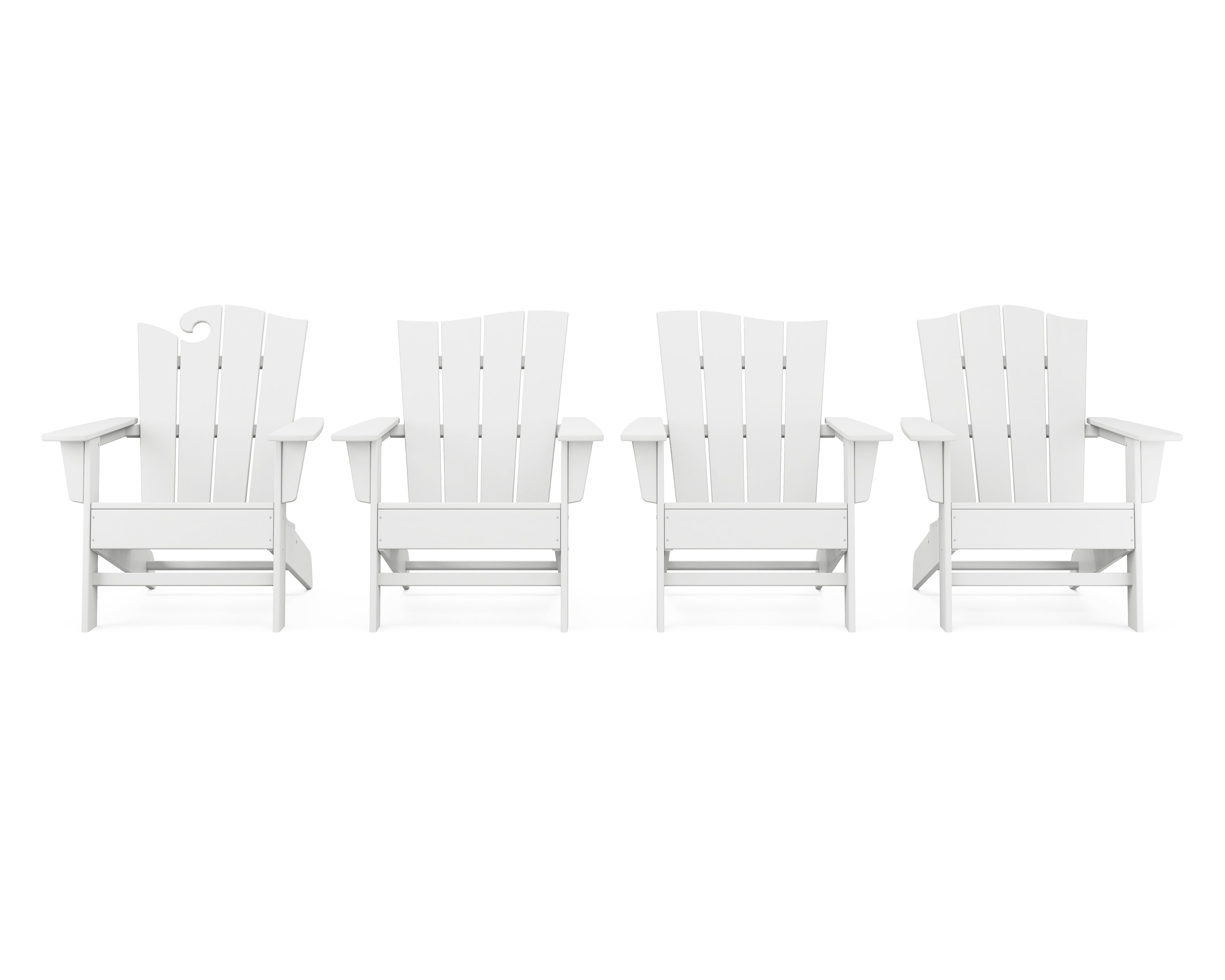 Wave 4-Piece Adirondack Chair Set 6