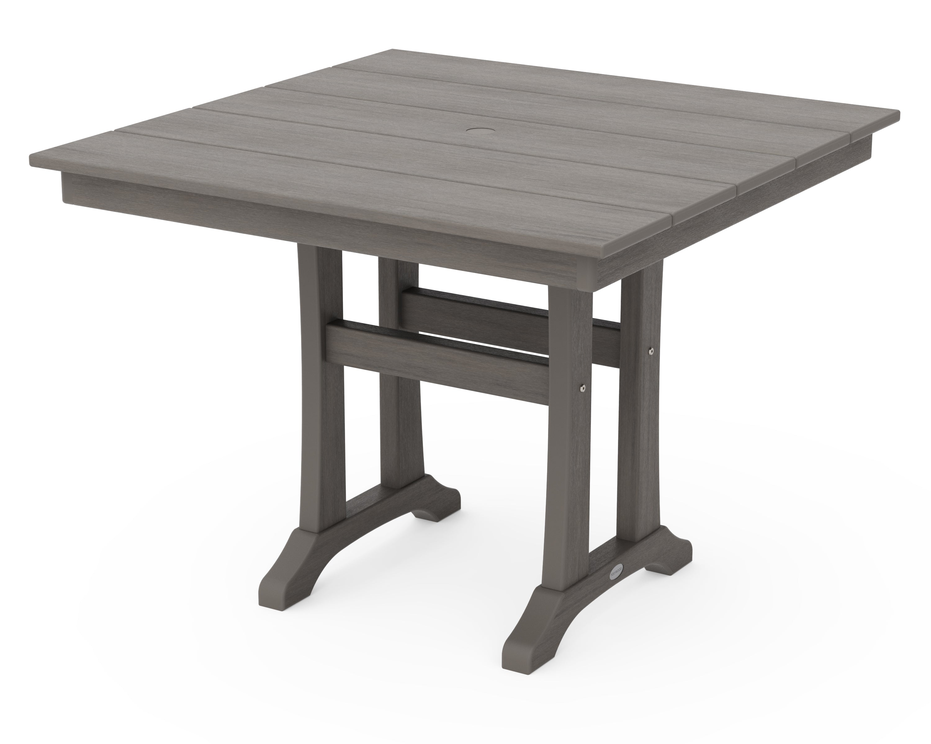 Farmhouse Trestle 37" Square Dining Table