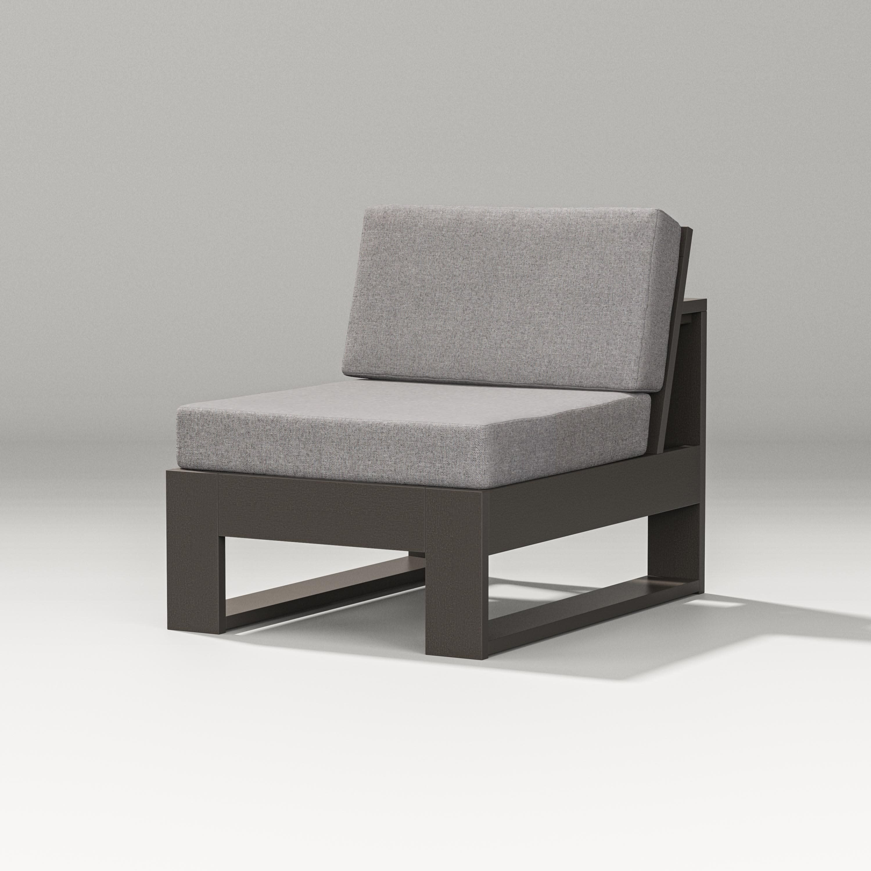 Latitude Modular Armless Chair with Cushion