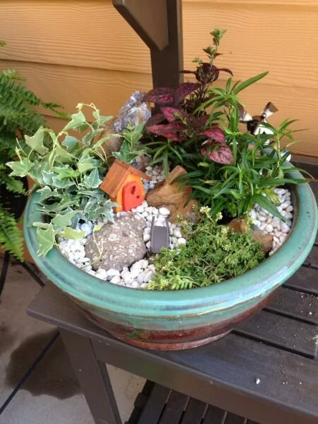 My first attempt at a fairy garden patio accents guide how to decorate outdoor space exterior