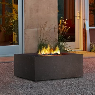 mezzo square propane fire table outdoor patio restaurant furniture modern design mood