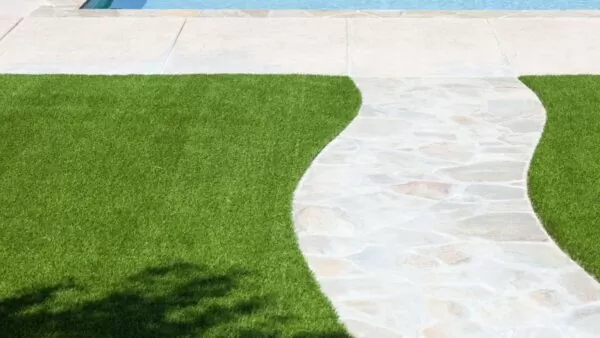 Artificial Grass by a pool
