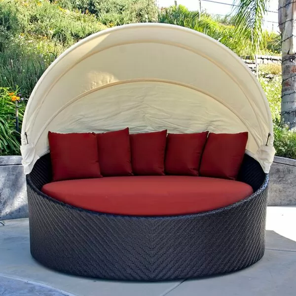 The Wink patio daybed by Harmonia Living - the best bang for your buck, delivering quality relaxationa nd comfort at casual prices