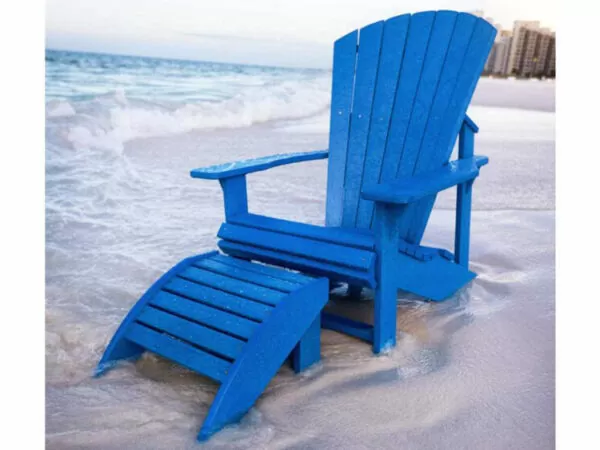blue recycled plastic adirondack chair scaled e1672250541335