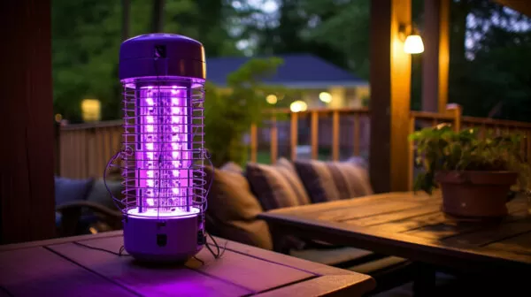 bug zapper trapping mosquitoes