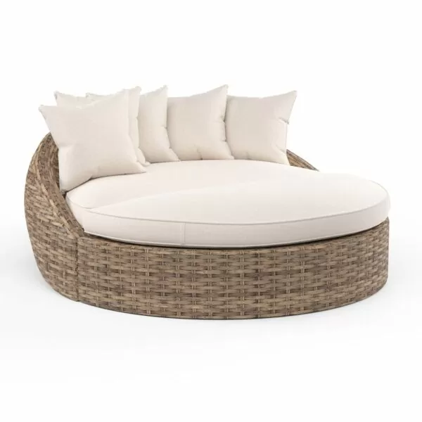 The Havana cushioned daybed by Sunset West - thick, luxury weave that is suitable to all weather