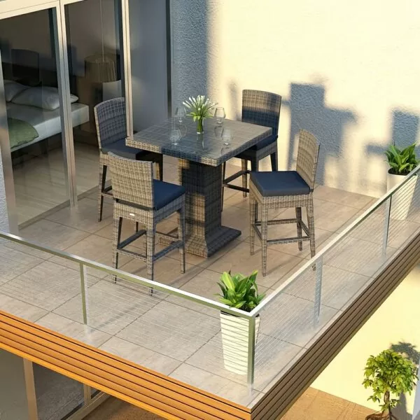 district collection bar set modern outdoor patio furniture harmonia living san diego