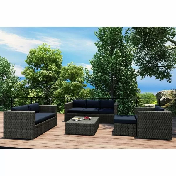 district sofa set 5 piece outdoor modern furniture harmonia living