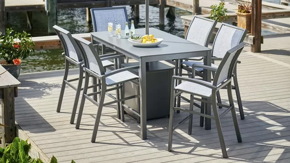 counter height outdoor dining set