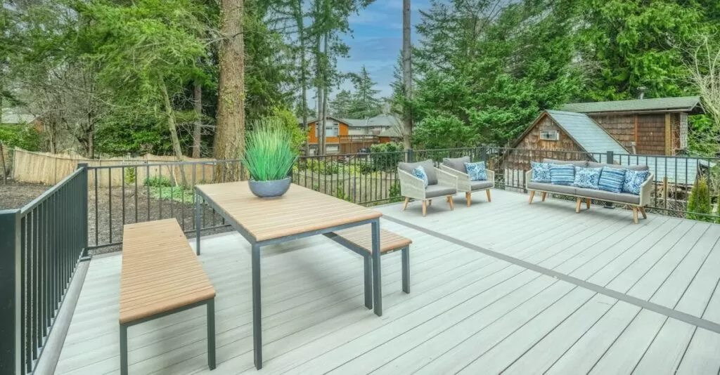 A wood deck with patio furniture - what is the best wood to use?