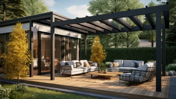 pergola with living space under it