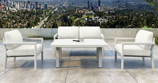 white outdoor patio furniture