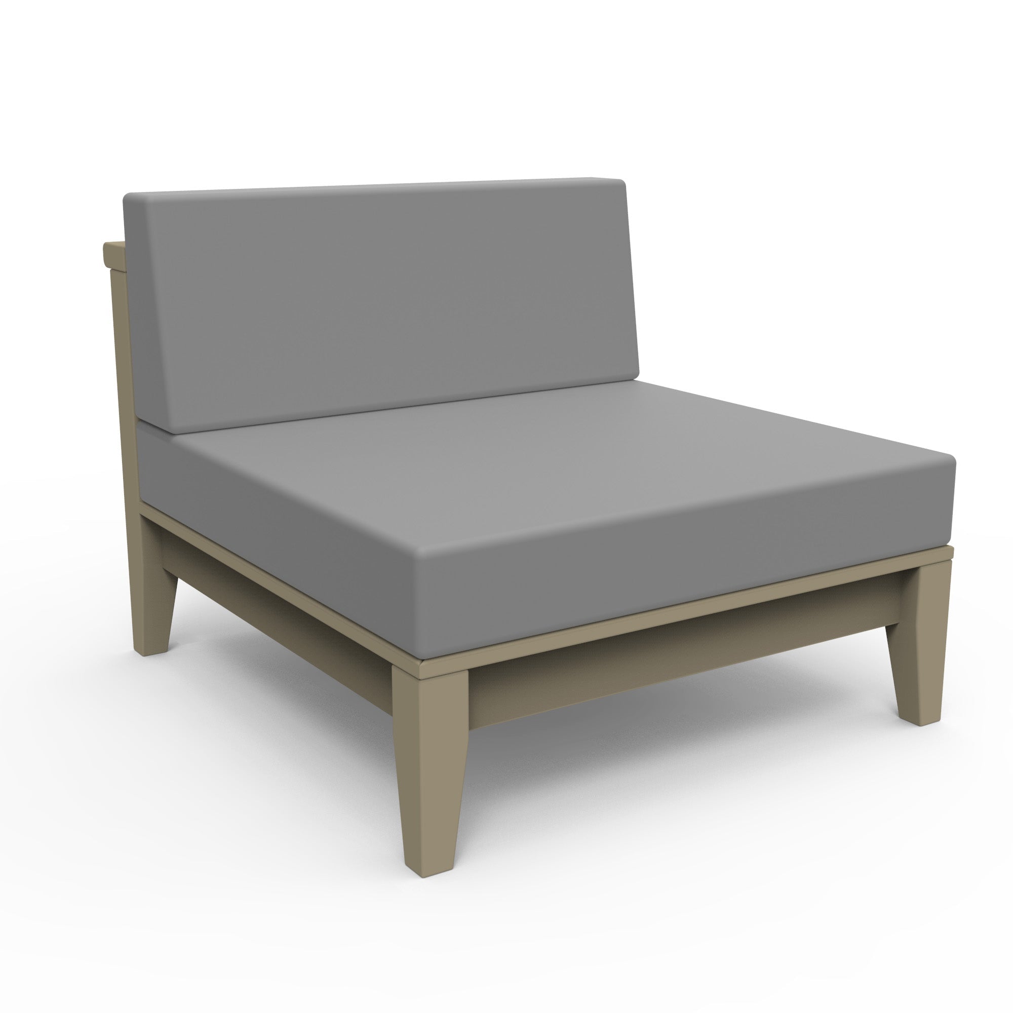 Seaside Casual Cambridge Armless Chair Section