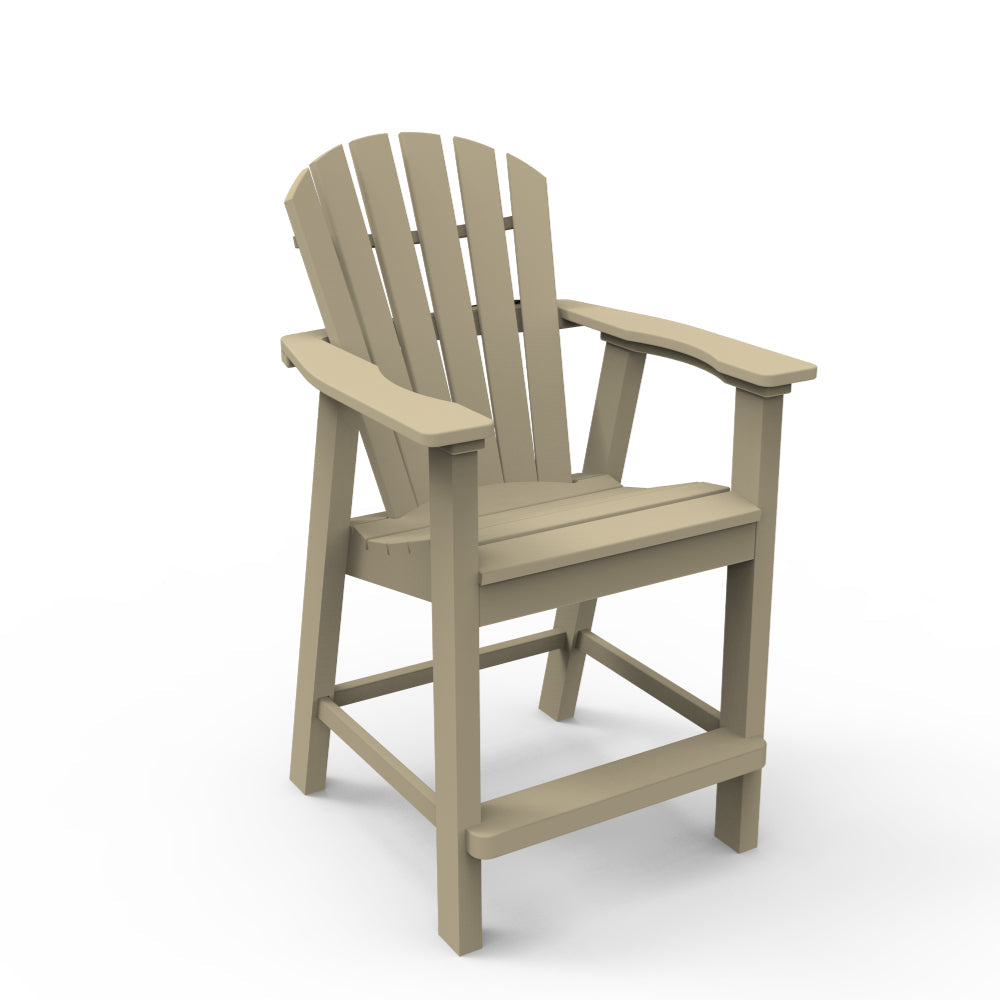 Seaside Casual Adirondack Shellback Balcony Arm Chair