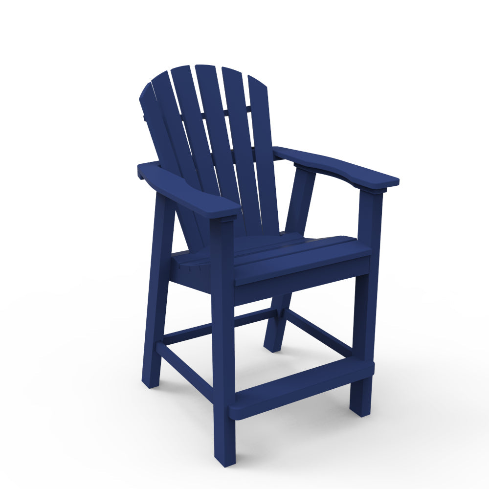 Seaside Casual Adirondack Shellback Balcony Arm Chair