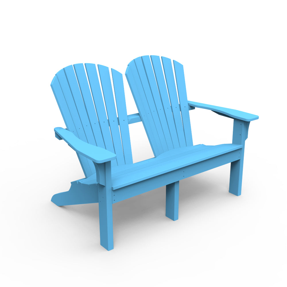 Seaside Casual Adirondack Shellback Loveseat